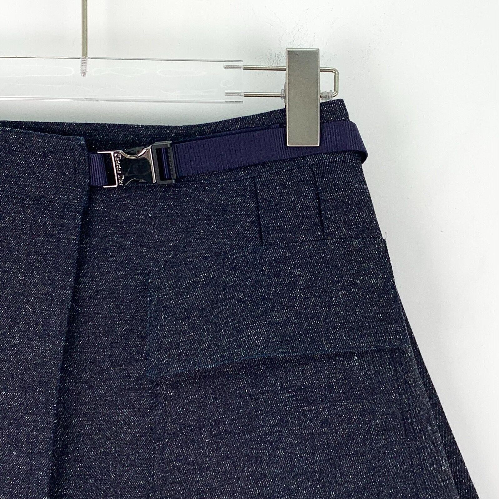 Dior Dior Shimmer Cotton Pleated Mini Skirt 36 Size 26" / US 2 / IT 38 - 4 Thumbnail