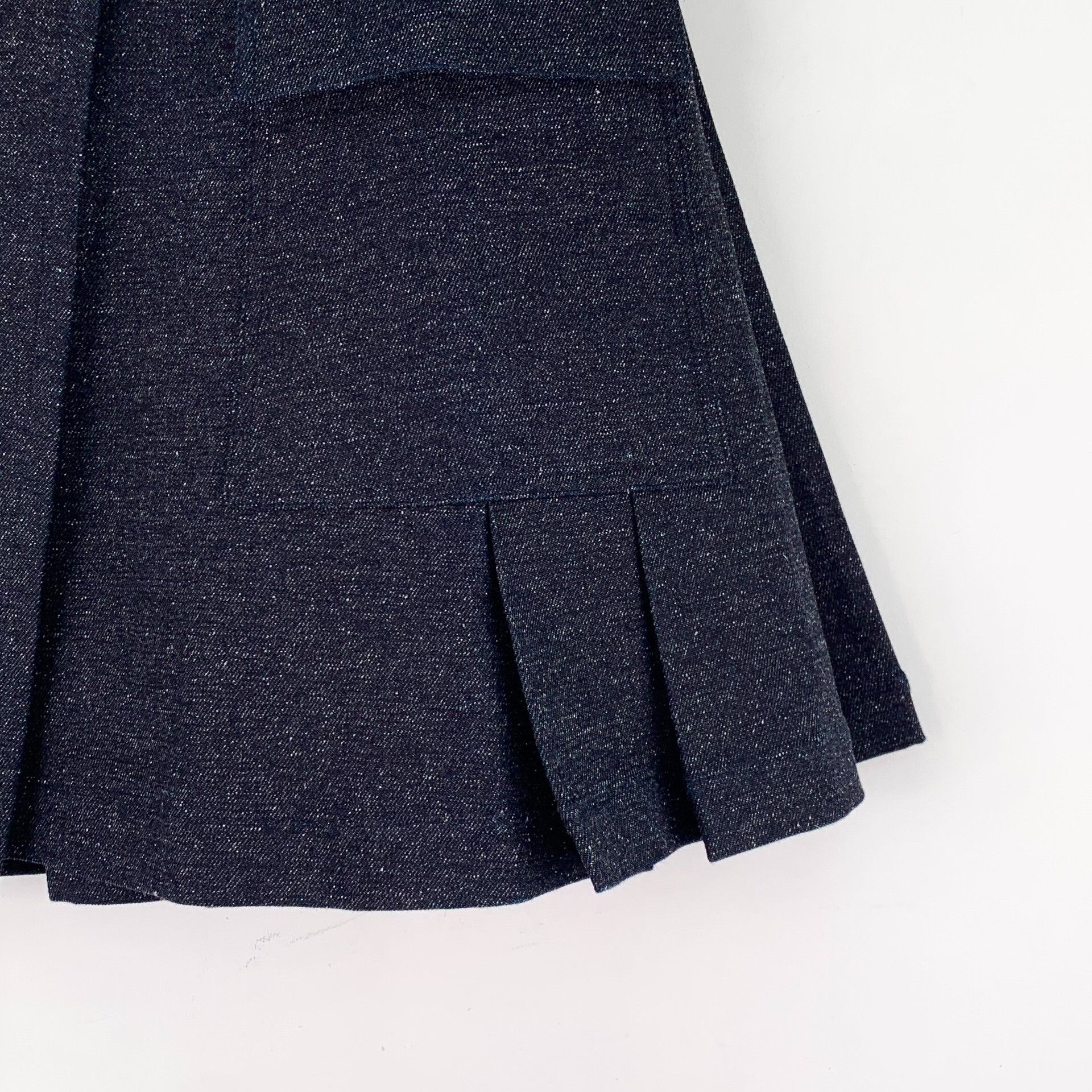 Dior Dior Shimmer Cotton Pleated Mini Skirt 36 Size 26" / US 2 / IT 38 - 5 Thumbnail