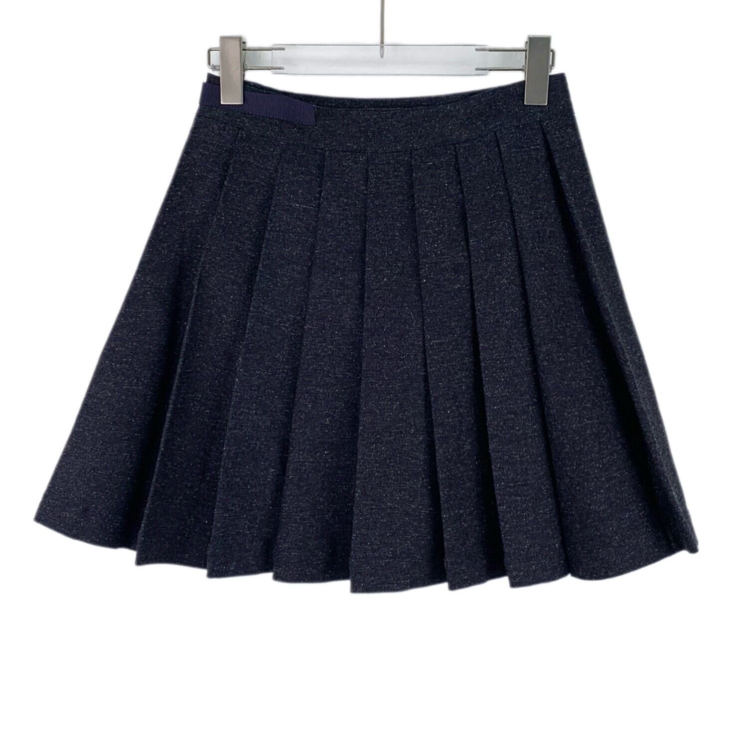 Dior Dior Shimmer Cotton Pleated Mini Skirt 36 Size 26" / US 2 / IT 38 - 3 Thumbnail