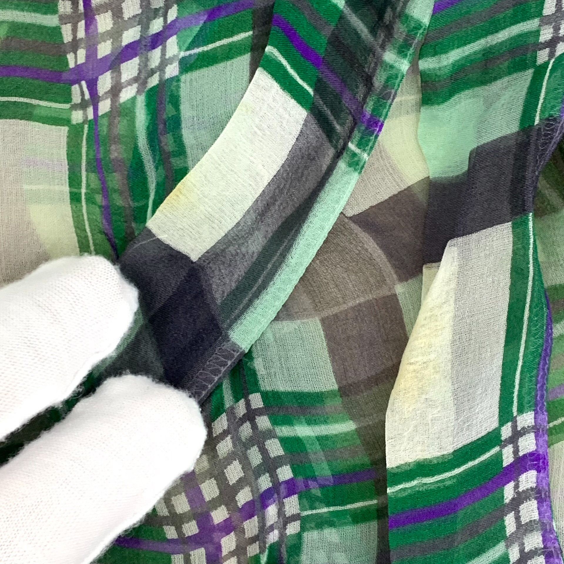 Dior Dior Plaid Silk Ruffle Bow Blouse FR 38 Size S / US 4 / IT 40 - 8 Thumbnail