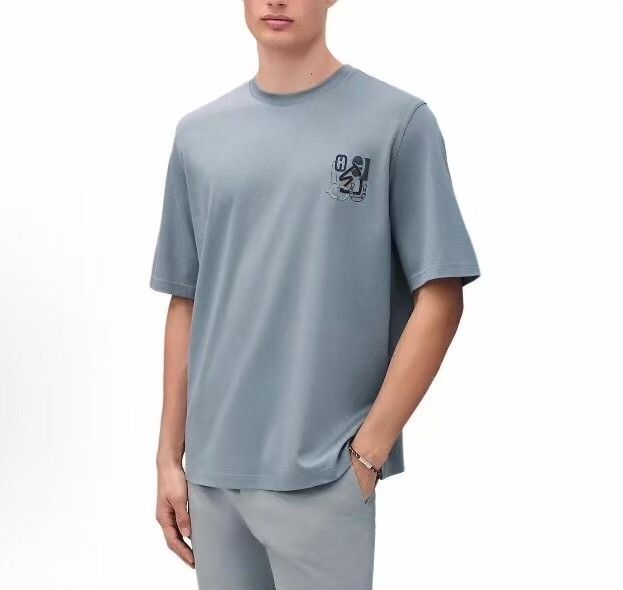 Hermes Hermes Embroidered Cotton T-Shirt Size L Size US L / EU 52-54 / 3 - 8 Thumbnail