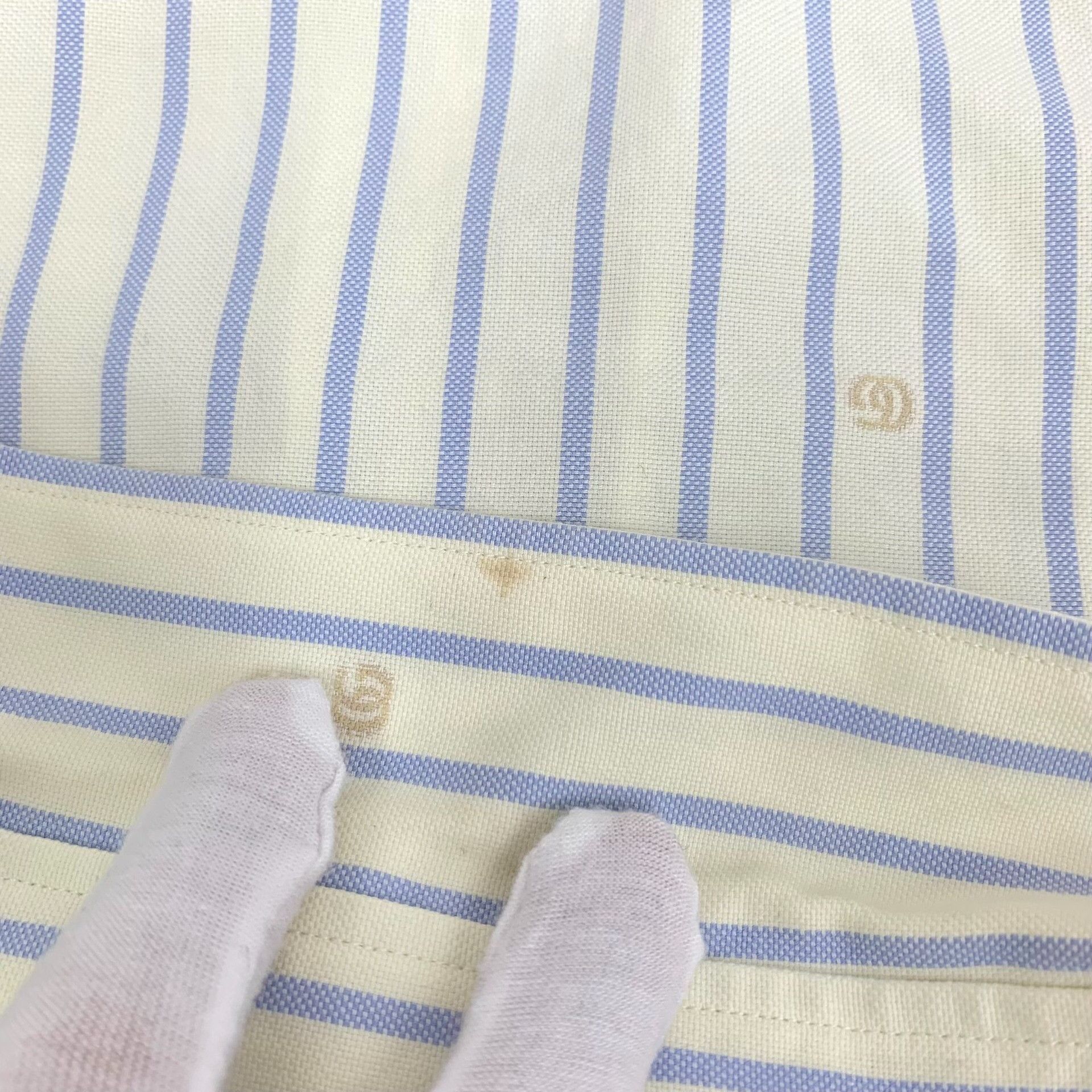 Gucci Gucci Striped GG Logo Short Sleeve Shirt 39 Size US M / EU 48-50 / 2 - 10 Thumbnail