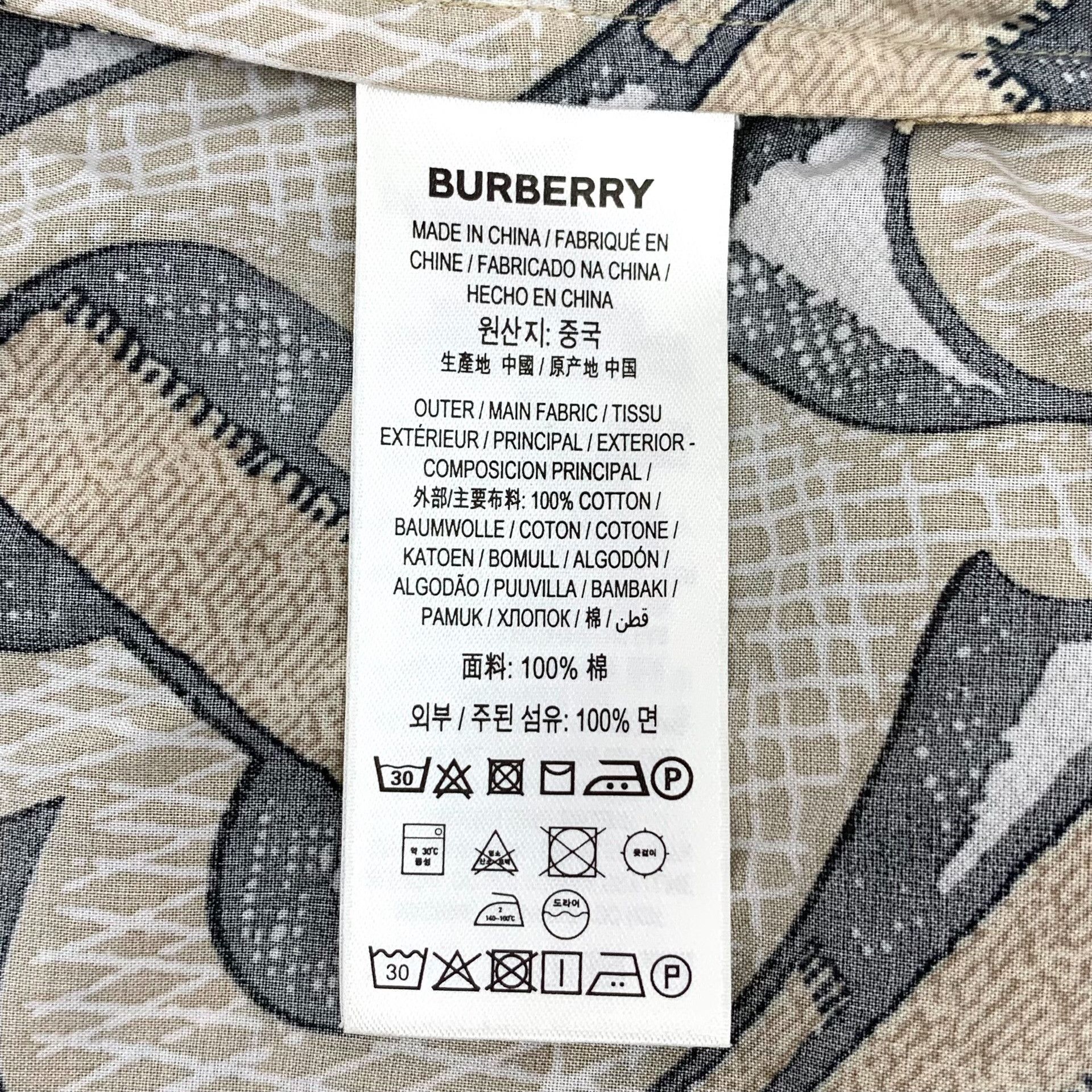 Burberry Burberry TB Monogram Button Up Shirt IT 40 Size S / US 4 / IT 40 - 8 Thumbnail