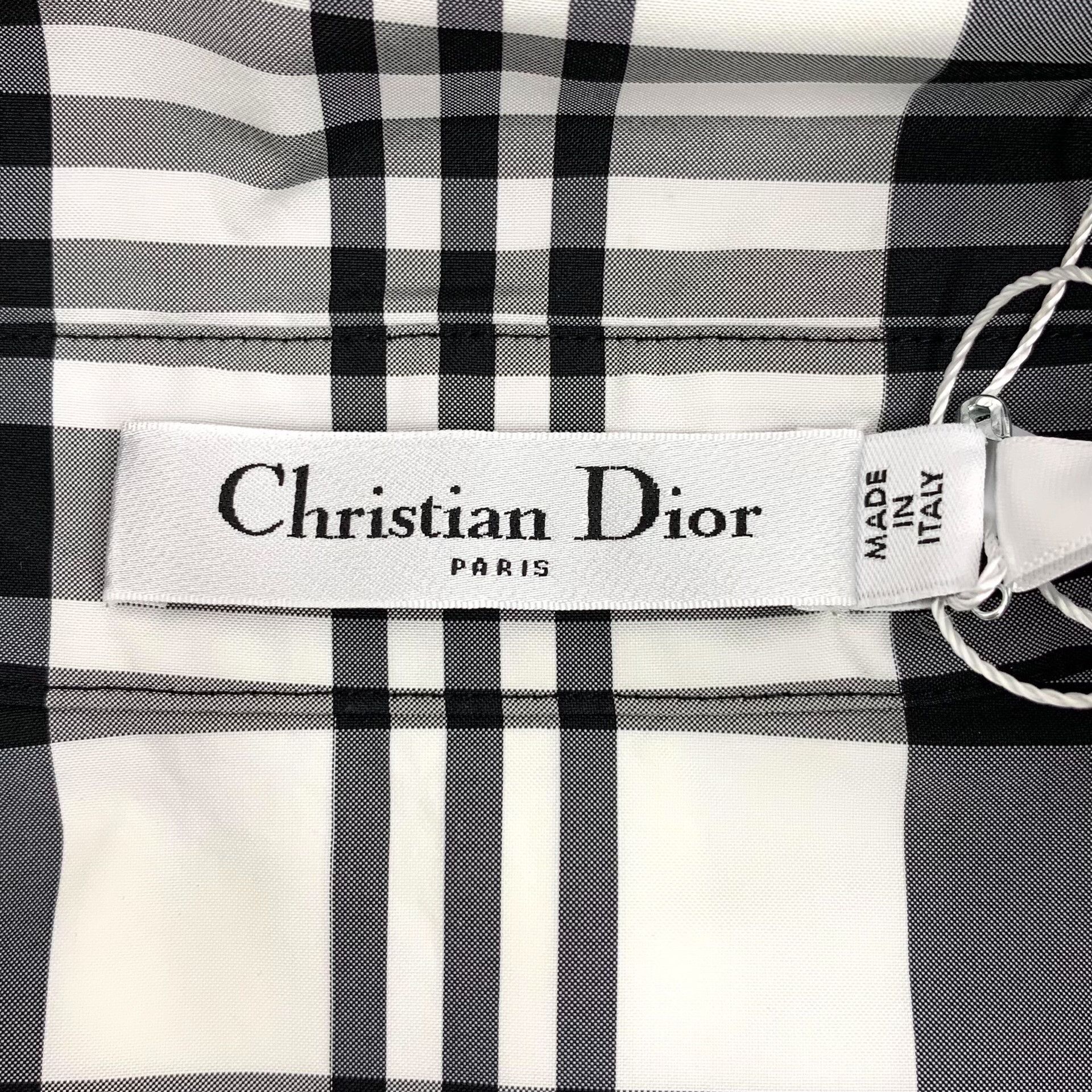 Dior Dior Bee Logo Plaid Check Short Sleeve Shirt FR 34 Size XS / US 0-2 / IT 36-38 - 7 Thumbnail