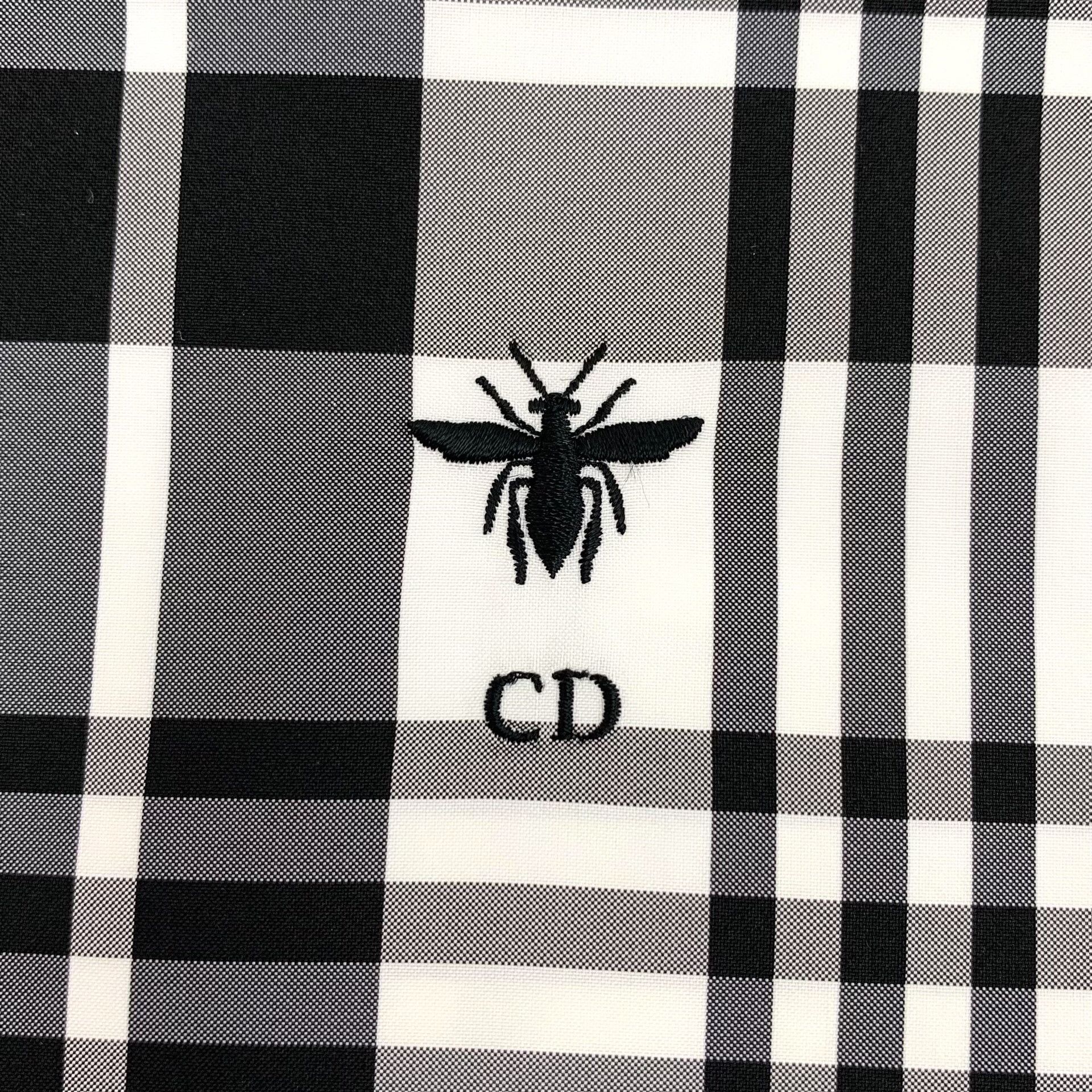 Dior Dior Bee Logo Plaid Check Short Sleeve Shirt FR 34 Size XS / US 0-2 / IT 36-38 - 6 Thumbnail