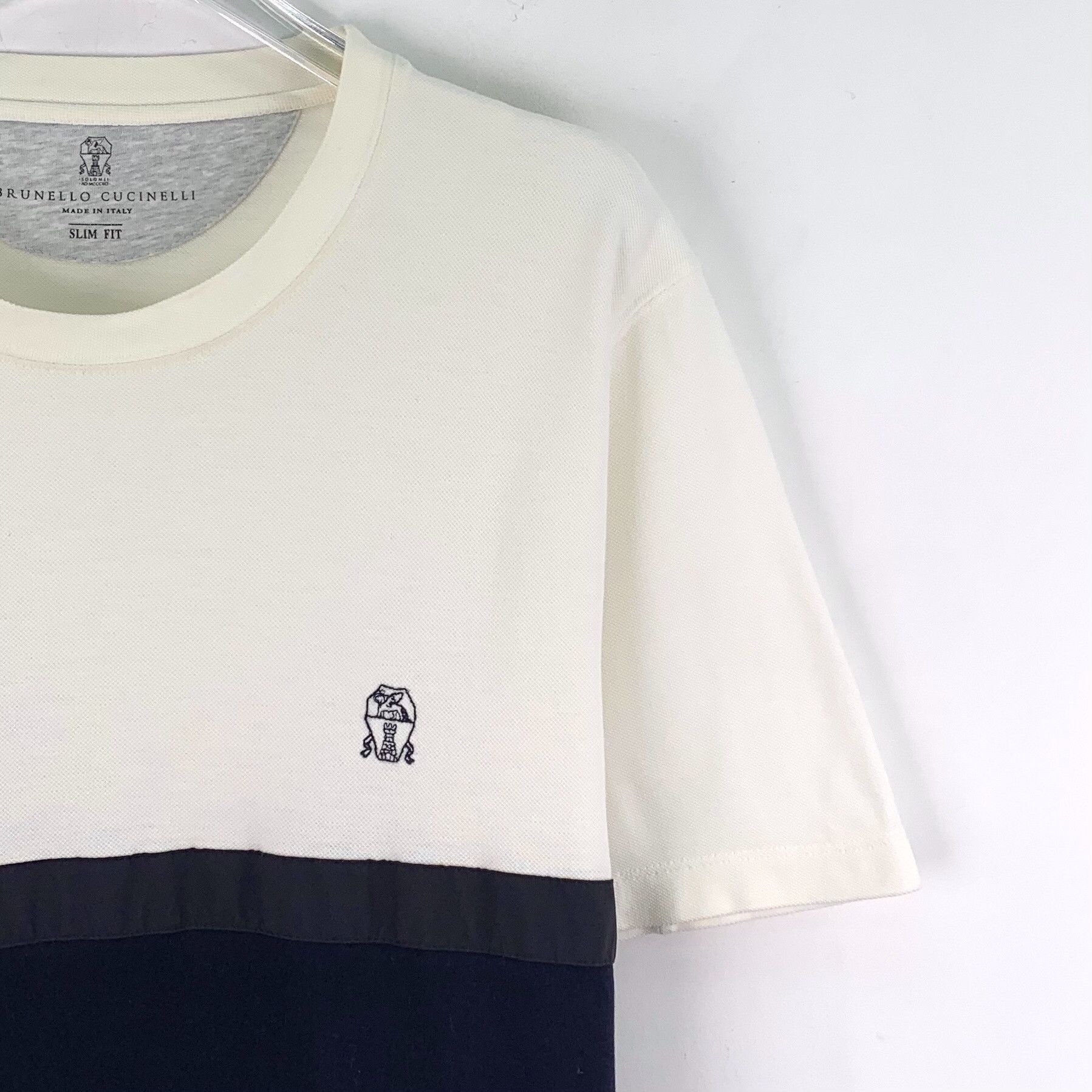Brunello Cucinelli Brunello Cucinelli Colorblock Cotton T-Shirt Size M Size US M / EU 48-50 / 2 - 4 Thumbnail