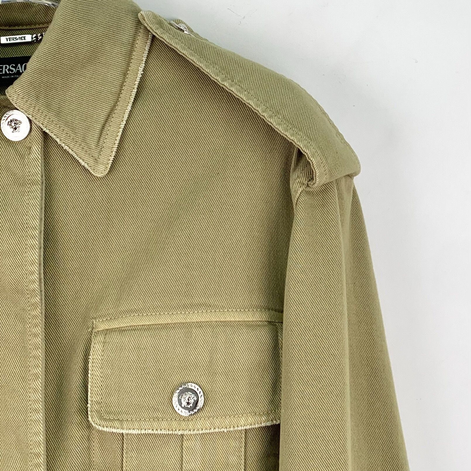 Versace Versace Cotton Utility Field Jacket IT 36 Size XS / US 0-2 / IT 36-38 - 4 Thumbnail