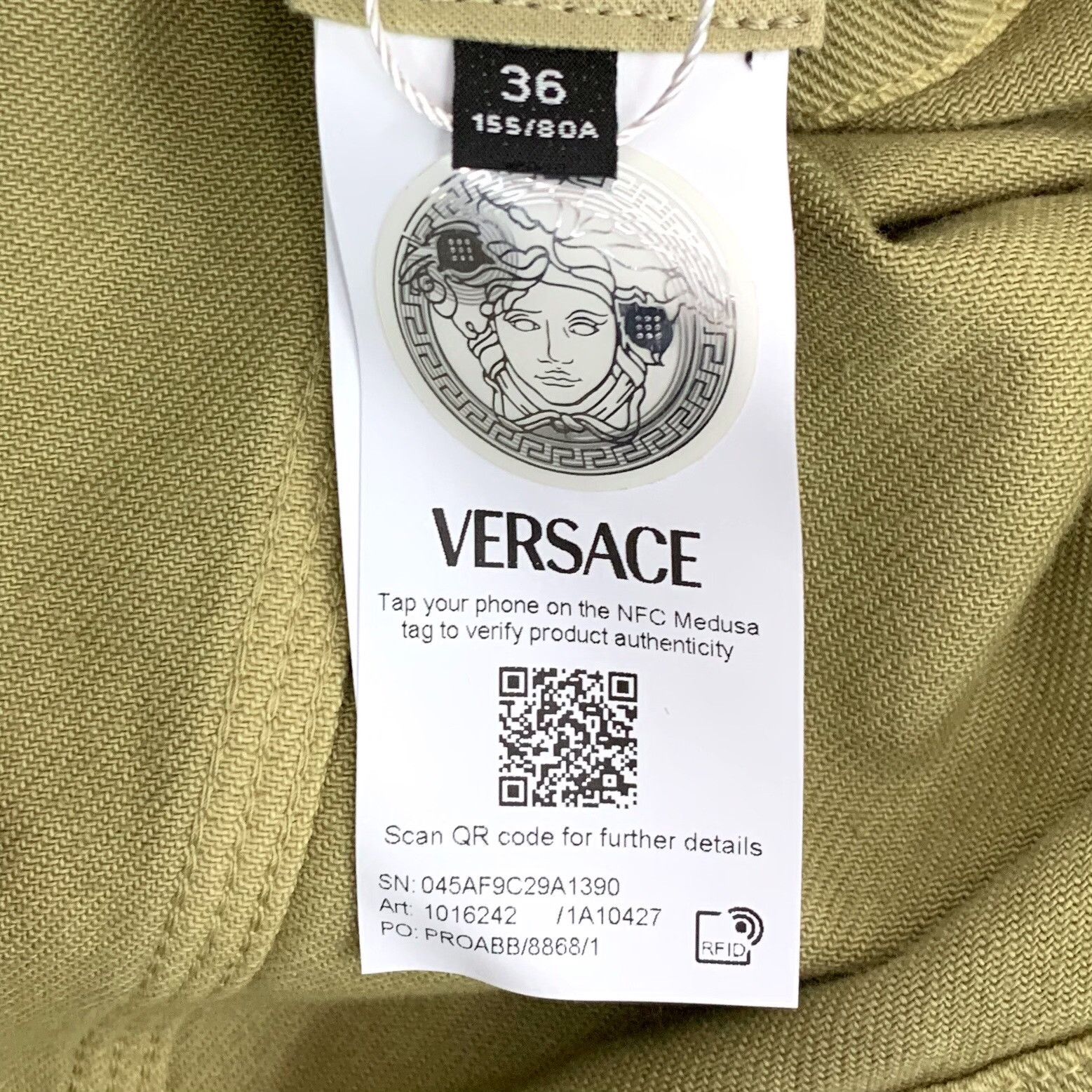 Versace Versace Cotton Utility Field Jacket IT 36 Size XS / US 0-2 / IT 36-38 - 7 Thumbnail