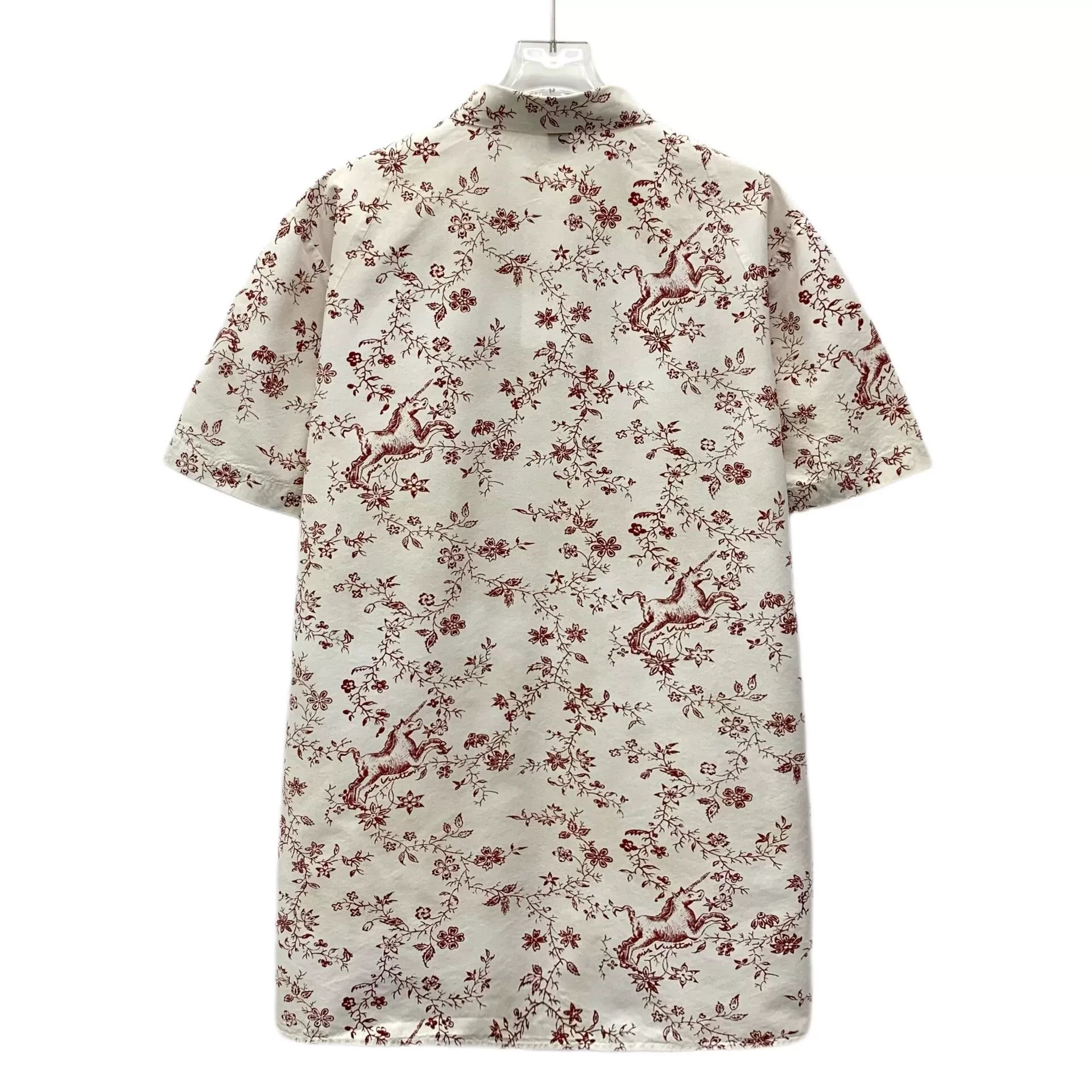 Louis Vuitton Louis Vuitton Floral Unicorn Silk Blend Shirt 42 Size US L / EU 52-54 / 3 - 3 Thumbnail