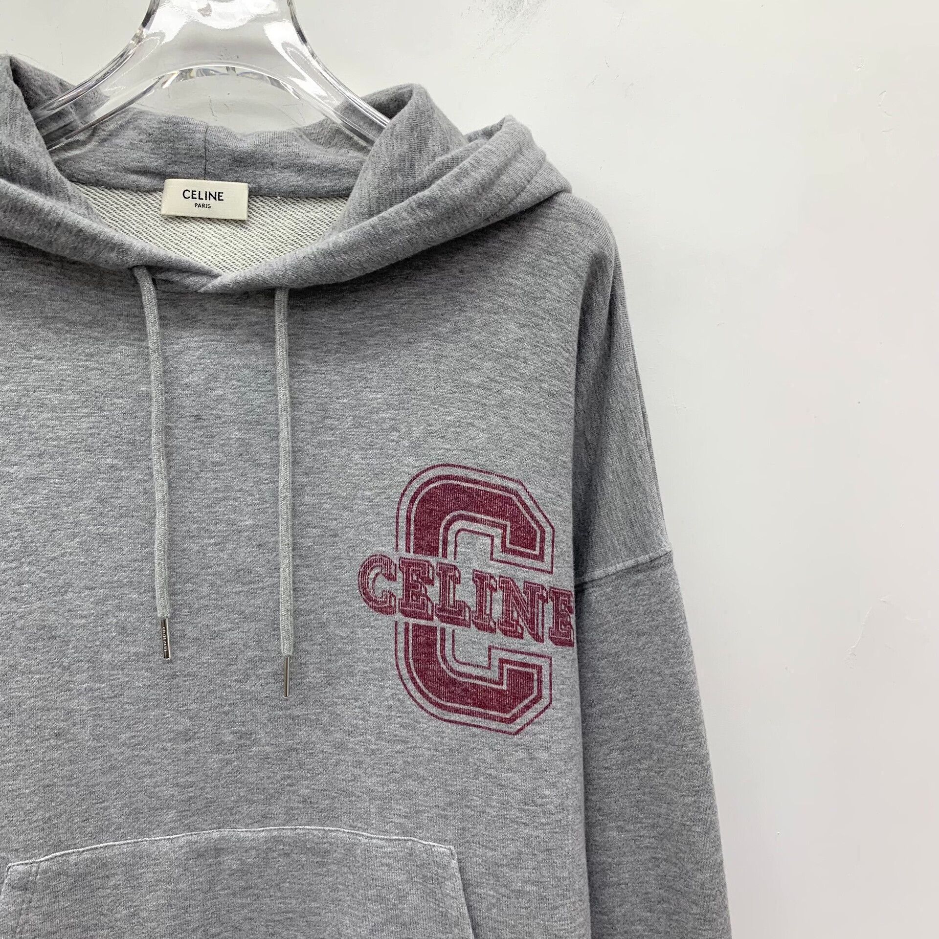 Celine Celine Logo Patch Cotton Cashmere Hoodie Size S Size US S / EU 44-46 / 1 - 4 Thumbnail