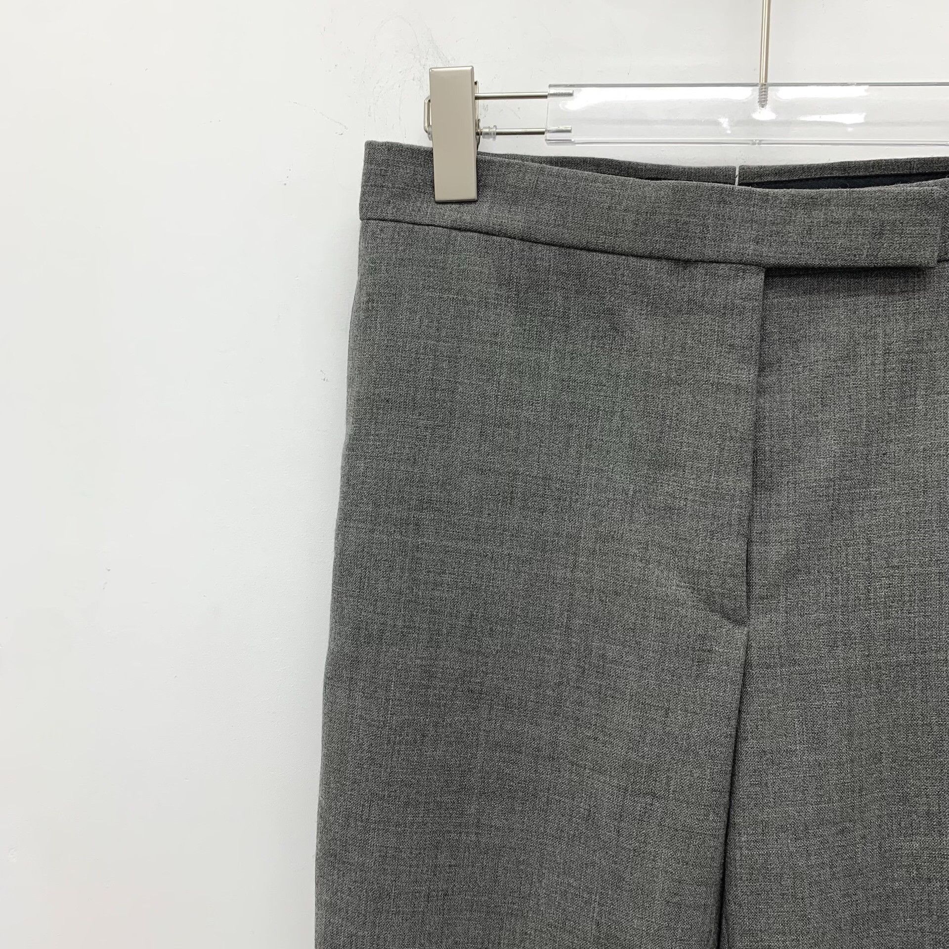 Thom Browne Thom Browne Grey Wool Trousers IT 38 Size 26" / US 2 / IT 38 - 4 Thumbnail