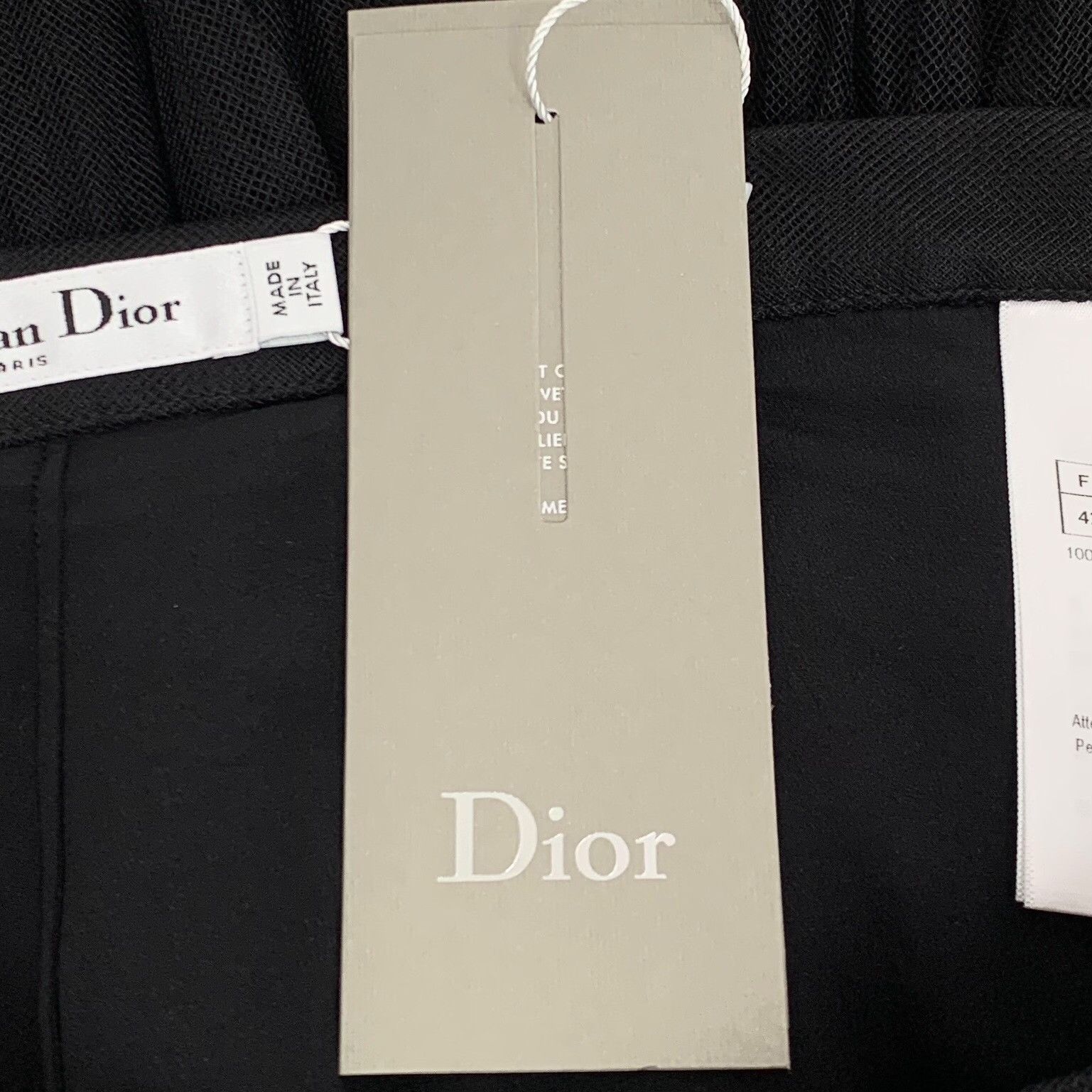 Dior Dior Mesh Tulle Mini Skirt FR 42 Size 30" / US 8 / IT 44 - 8 Thumbnail