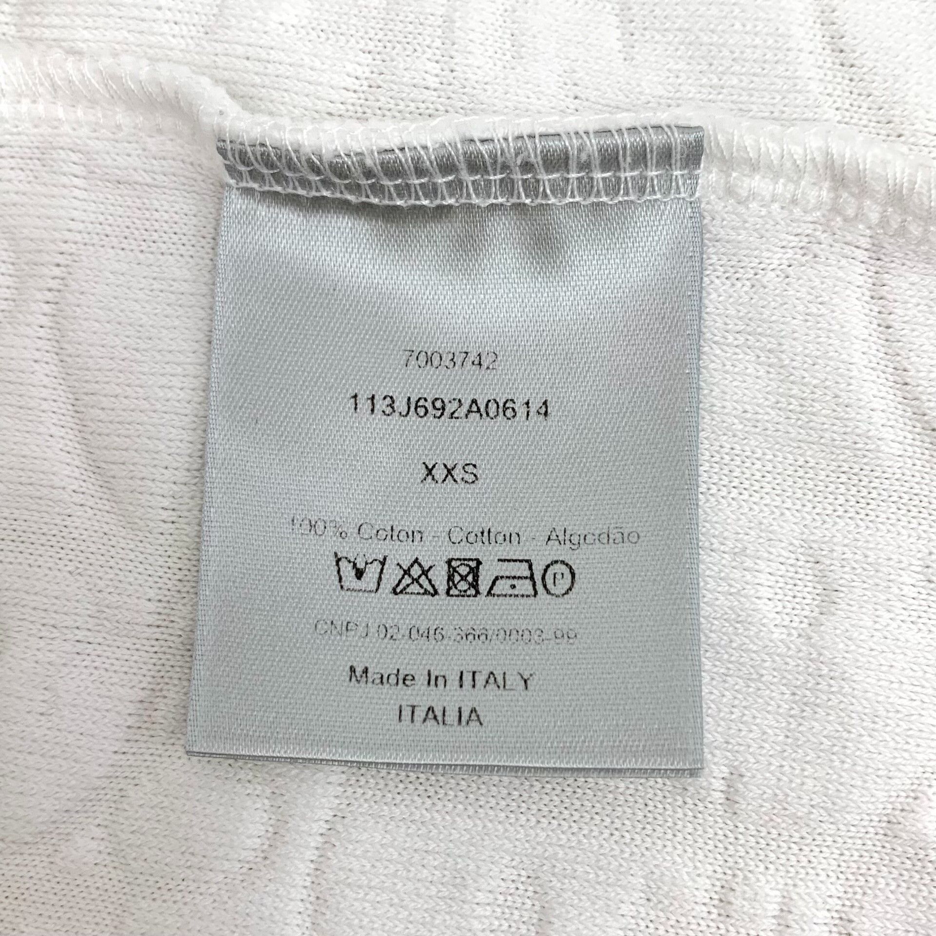 Dior Dior Oblique Monogram Cotton T-Shirt XXS Size US XXS / EU 40 - 9 Thumbnail