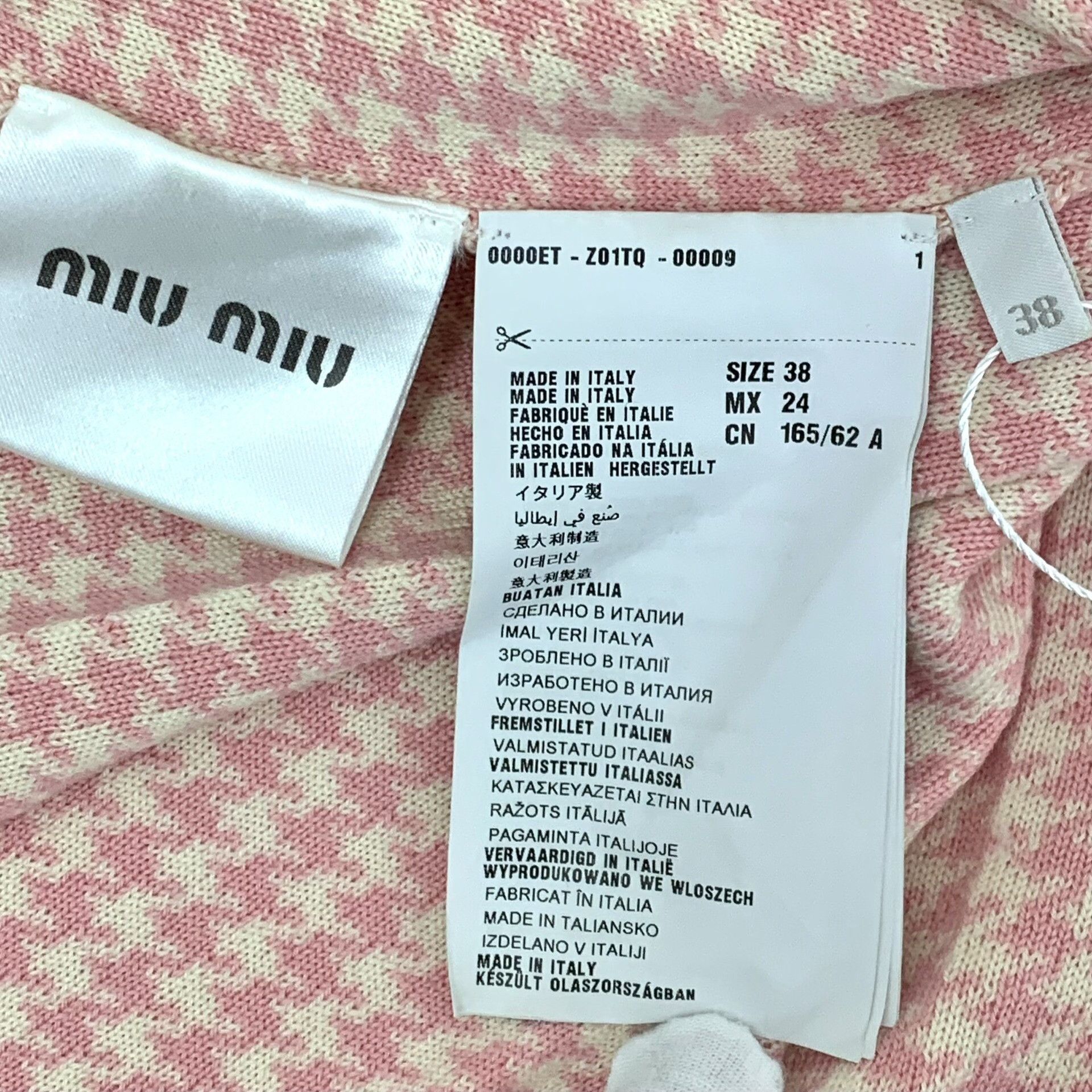 Miu Miu Miu Miu Houndstooth Pleated Mini Skirt 38 Size 26" / US 2 / IT 38 - 7 Thumbnail