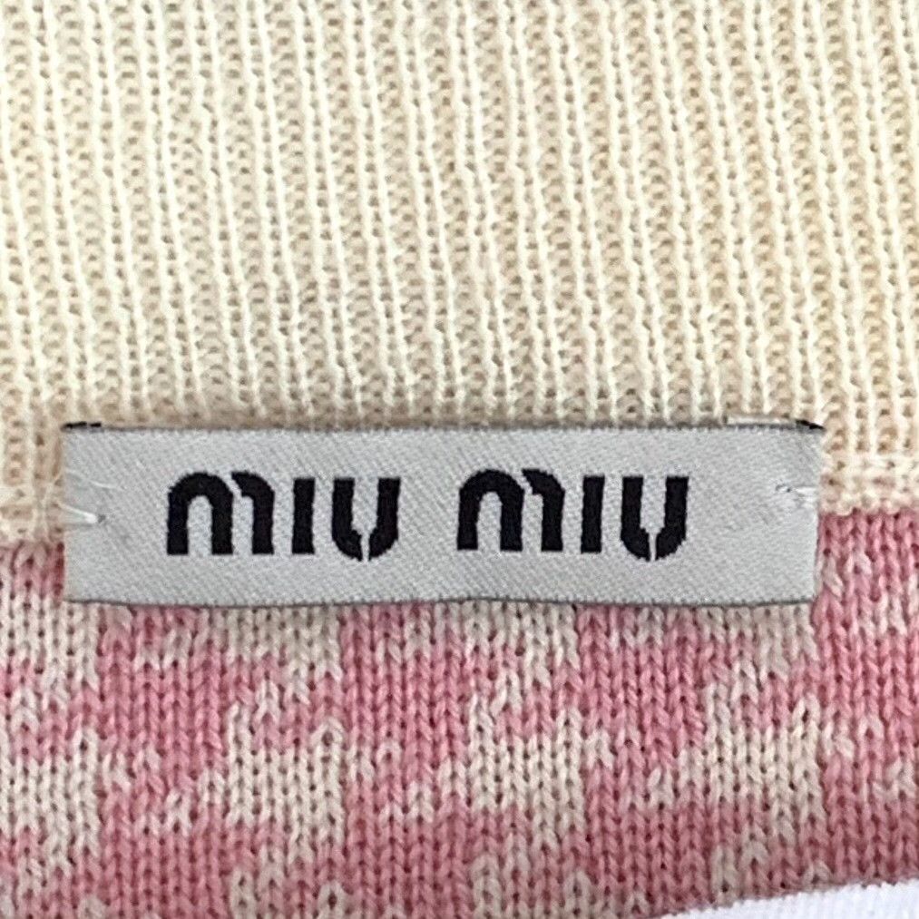 Miu Miu Miu Miu Houndstooth Pleated Mini Skirt 38 Size 26" / US 2 / IT 38 - 6 Thumbnail