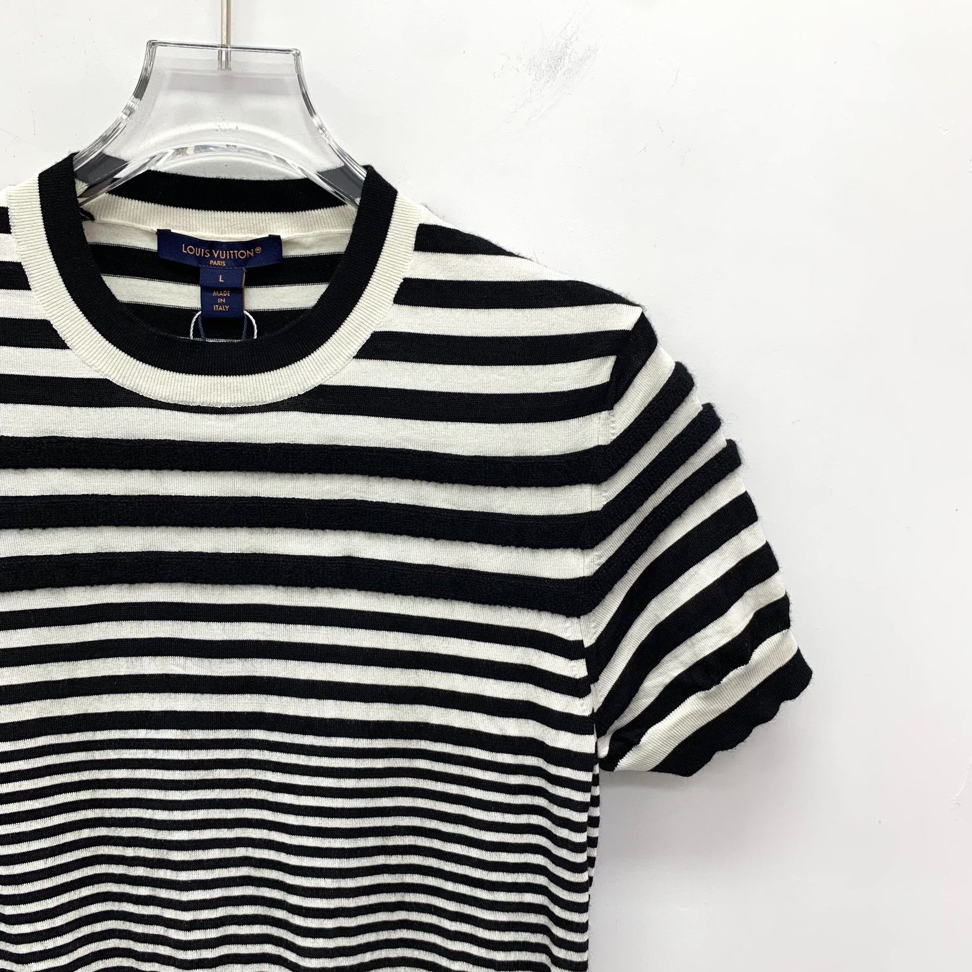 Louis Vuitton Louis Vuitton Striped Knit Short Sleeve Top L Size L / US 10 / IT 46 - 4 Thumbnail