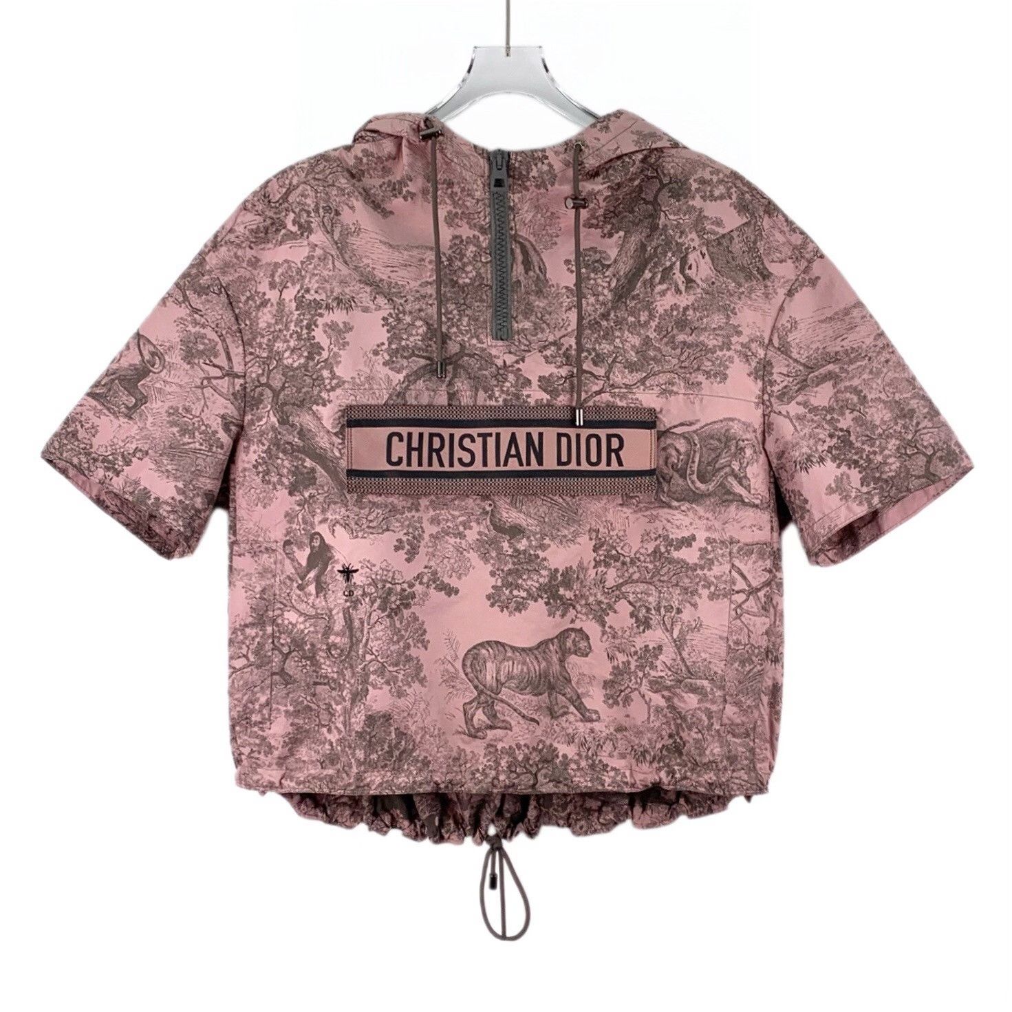 Dior Dior Pink Animal Print Hooded Jacket L Size L / US 10 / IT 46 - 2 Thumbnail