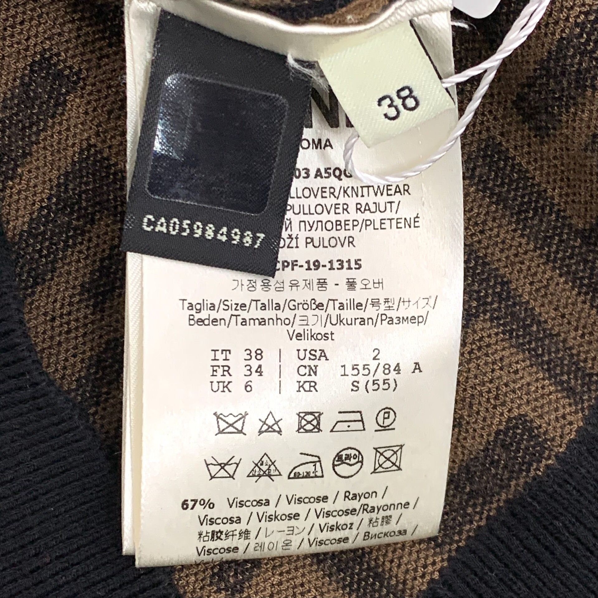 Fendi Fendi Monogram Zucca Sweater IT 38 Size XS / US 0-2 / IT 36-38 - 7 Thumbnail