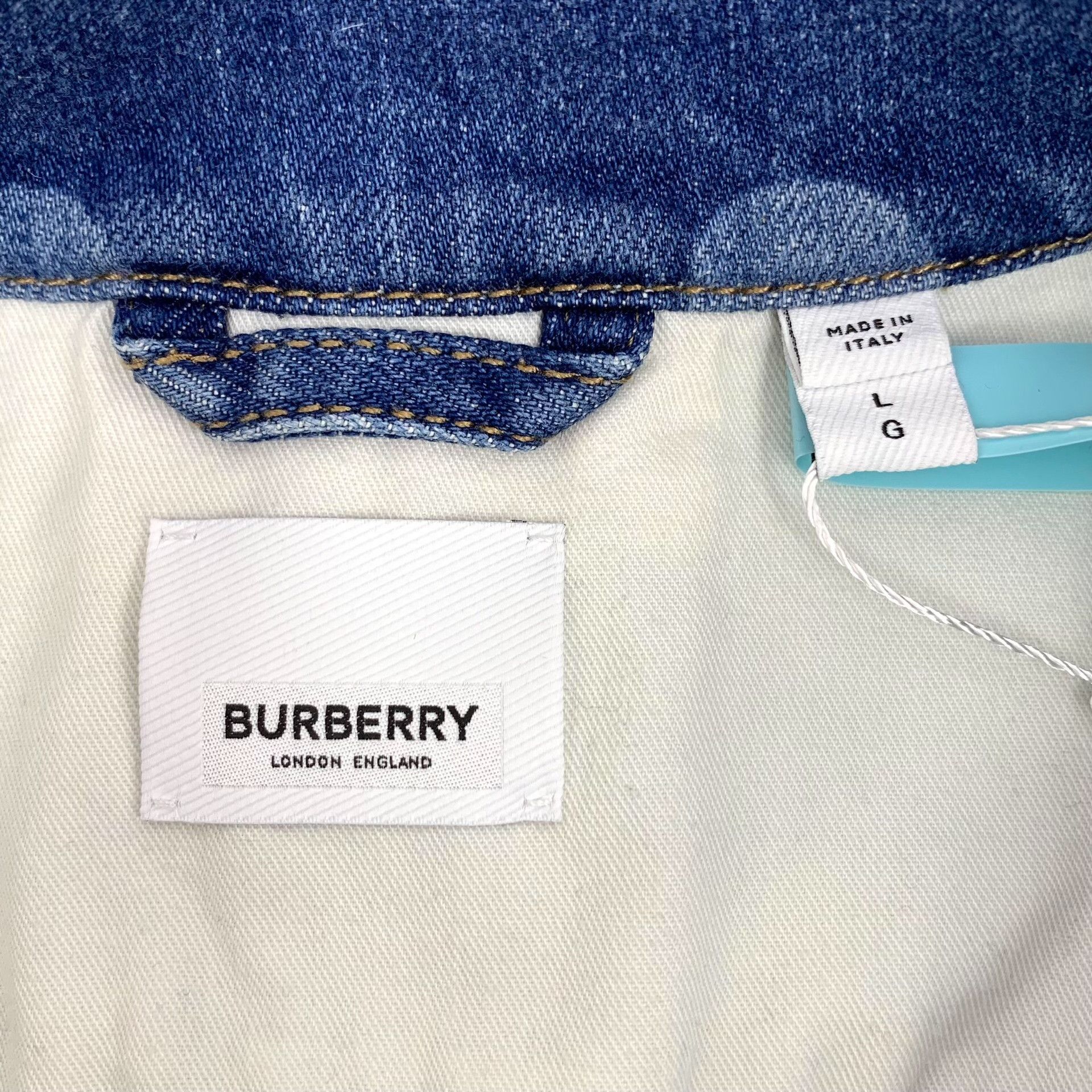 Burberry Burberry Polka Dot Denim Jacket Size L Size US L / EU 52-54 / 3 - 6 Thumbnail