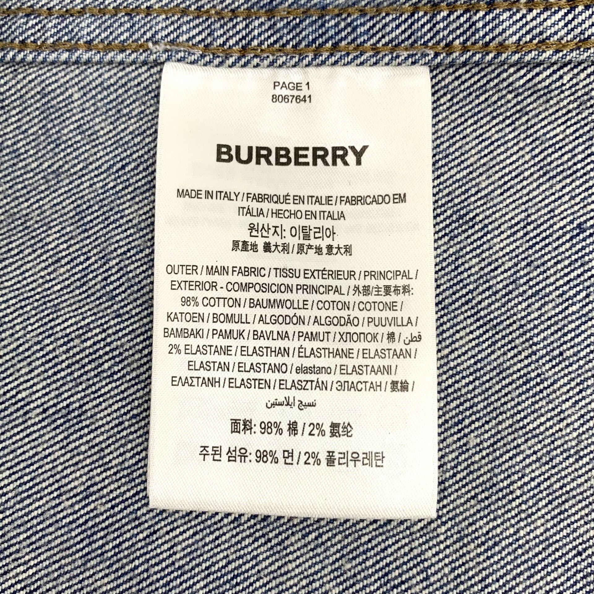 Burberry Burberry Polka Dot Denim Jacket Size L Size US L / EU 52-54 / 3 - 7 Thumbnail