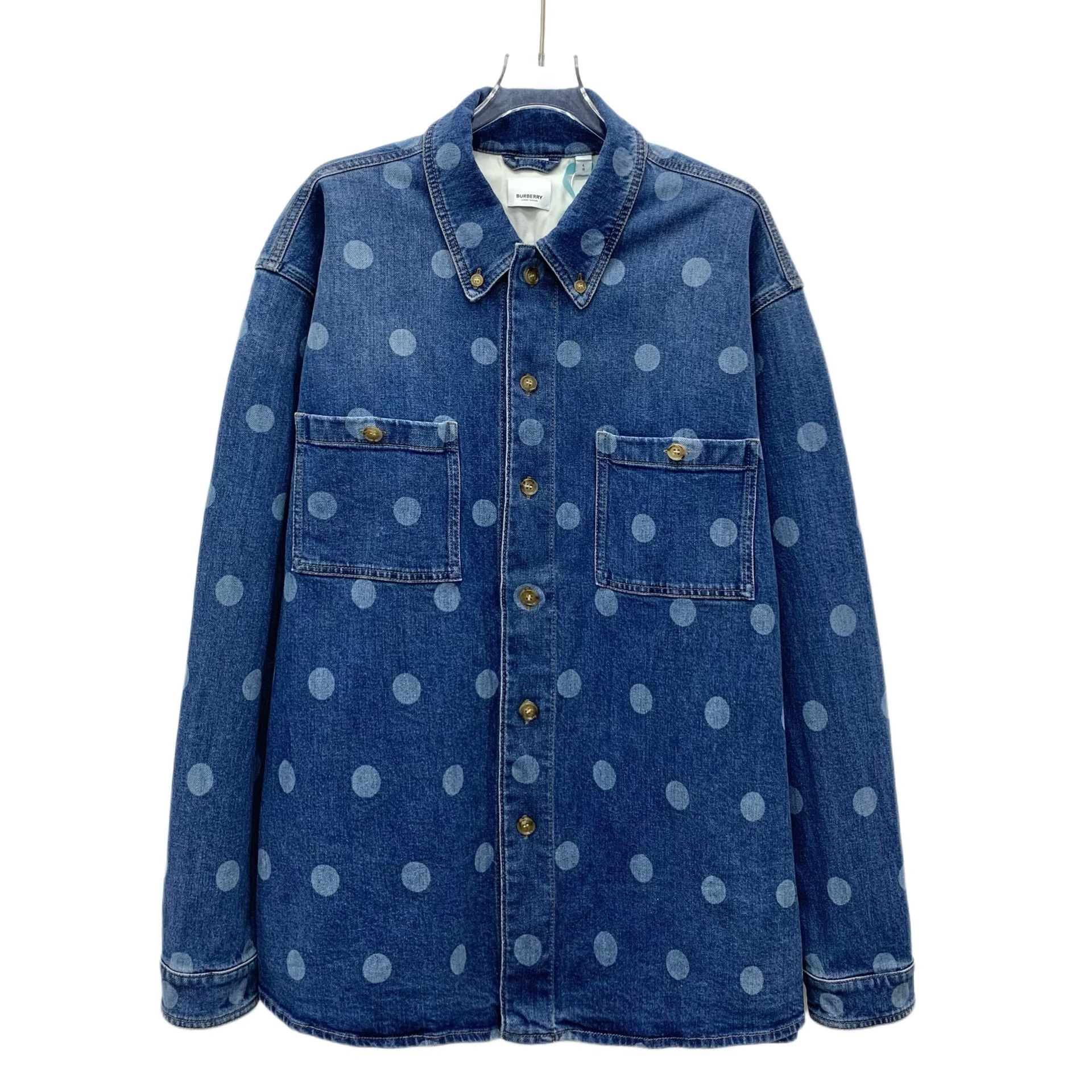 Burberry Burberry Polka Dot Denim Jacket Size L Size US L / EU 52-54 / 3 - 2 Thumbnail