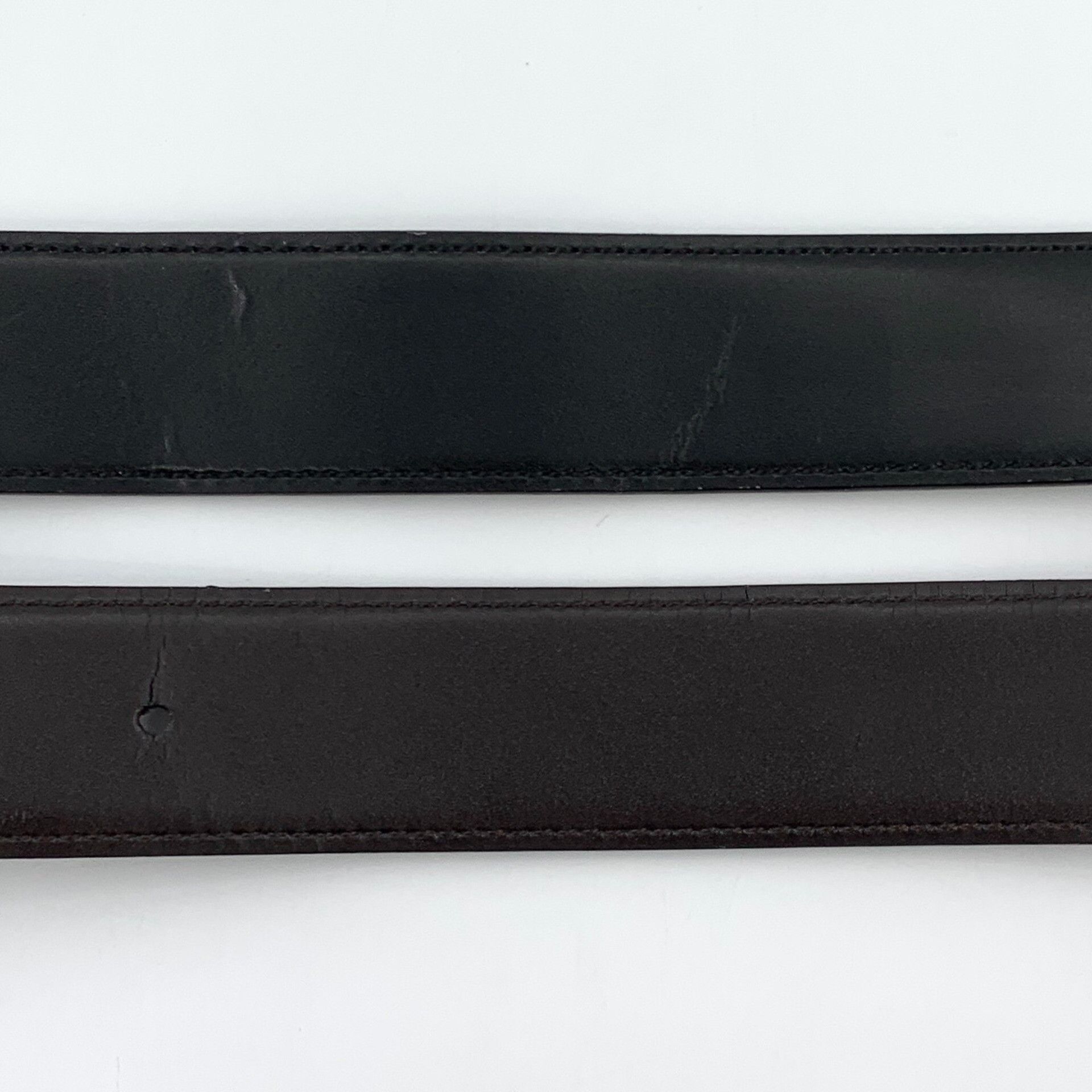 Salvatore Ferragamo Salvatore Ferragamo Gancini Logo Leather Belt 42 Size 42 - 7 Thumbnail
