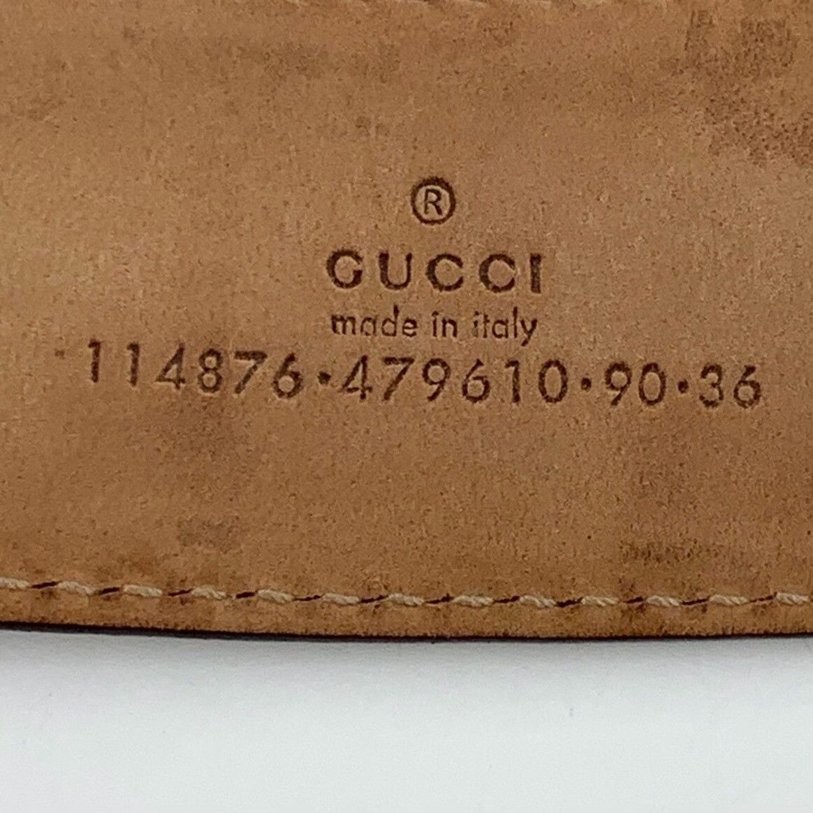 Gucci Gucci Orange Guccissima Leather GG Buckle Belt 36 Size 36 - 9 Thumbnail