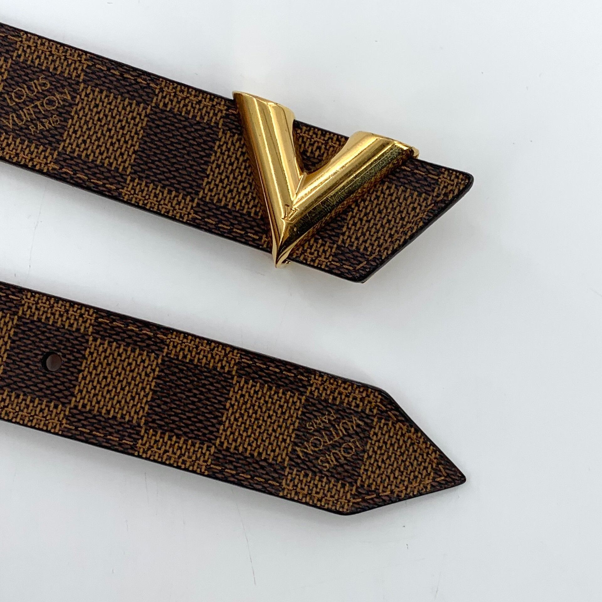 Louis Vuitton Louis Vuitton Damier Ebene Essential V Belt 38 Size 38 - 5 Thumbnail