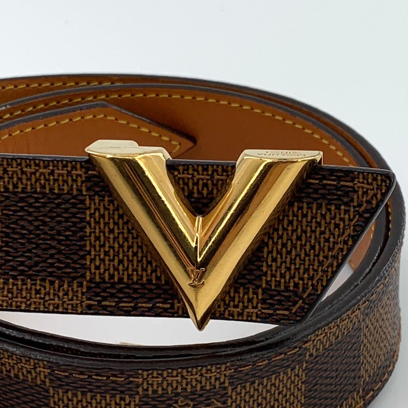 Louis Vuitton Louis Vuitton Damier Ebene Essential V Belt 38 Size 38 - 4 Thumbnail