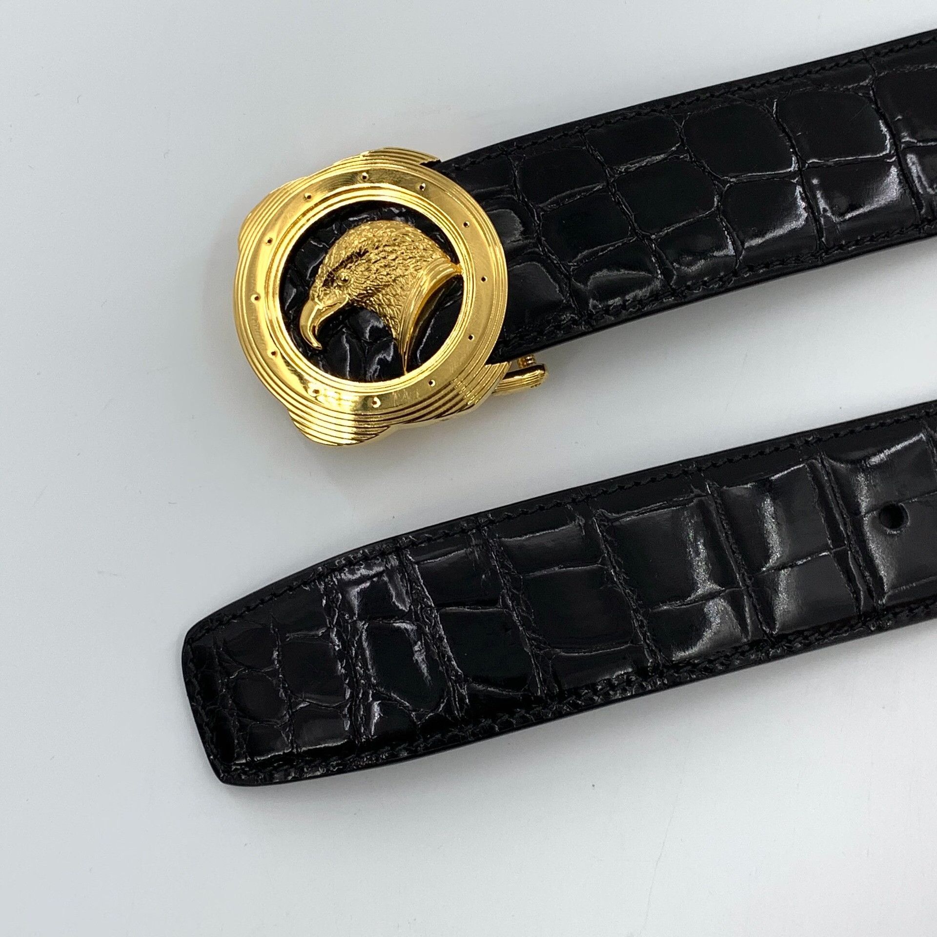 Stefano Ricci Stefano Ricci Crocodile Eagle Head Belt 42 Size 42 - 5 Thumbnail