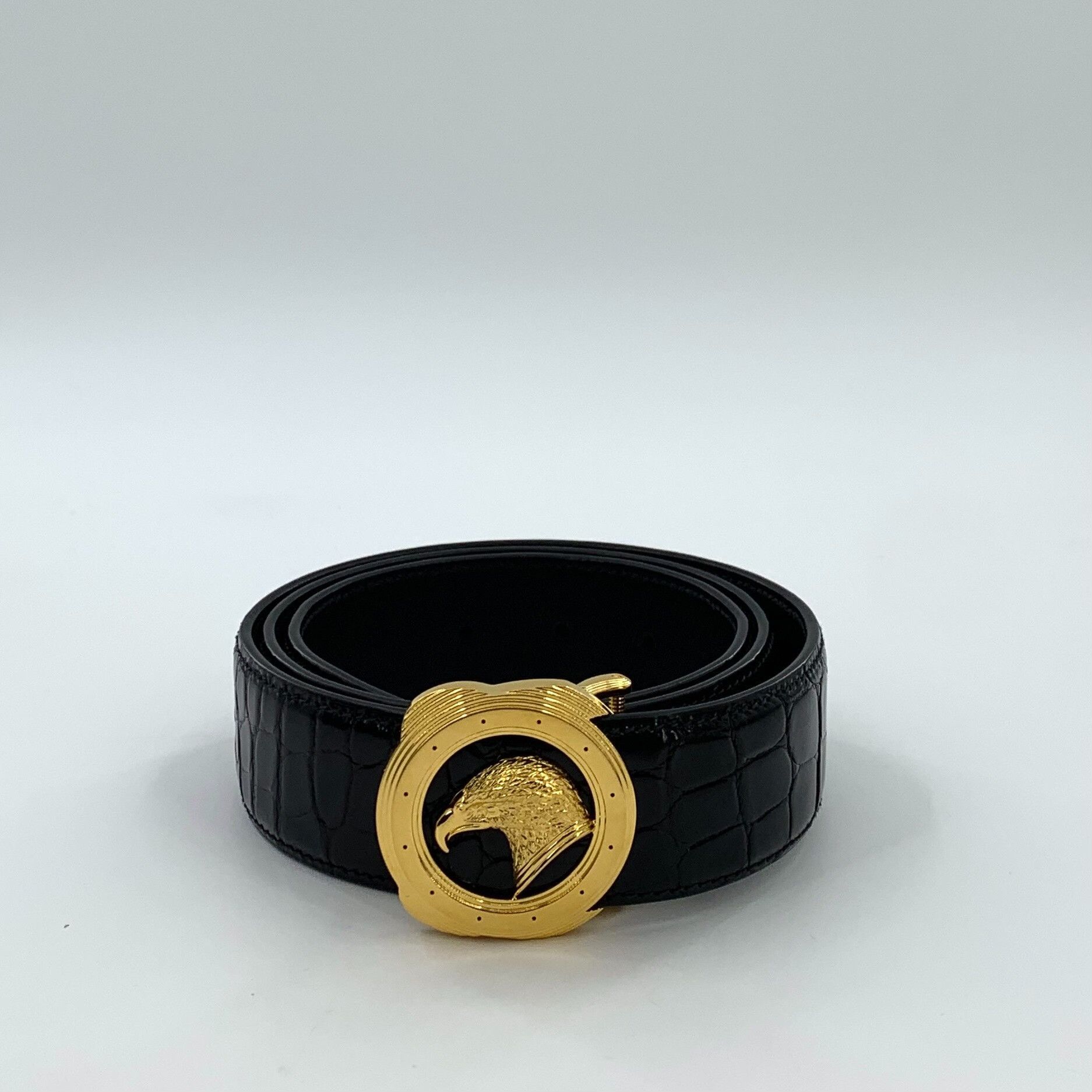 Stefano Ricci Stefano Ricci Crocodile Eagle Head Belt 42 Size 42 - 2 Thumbnail