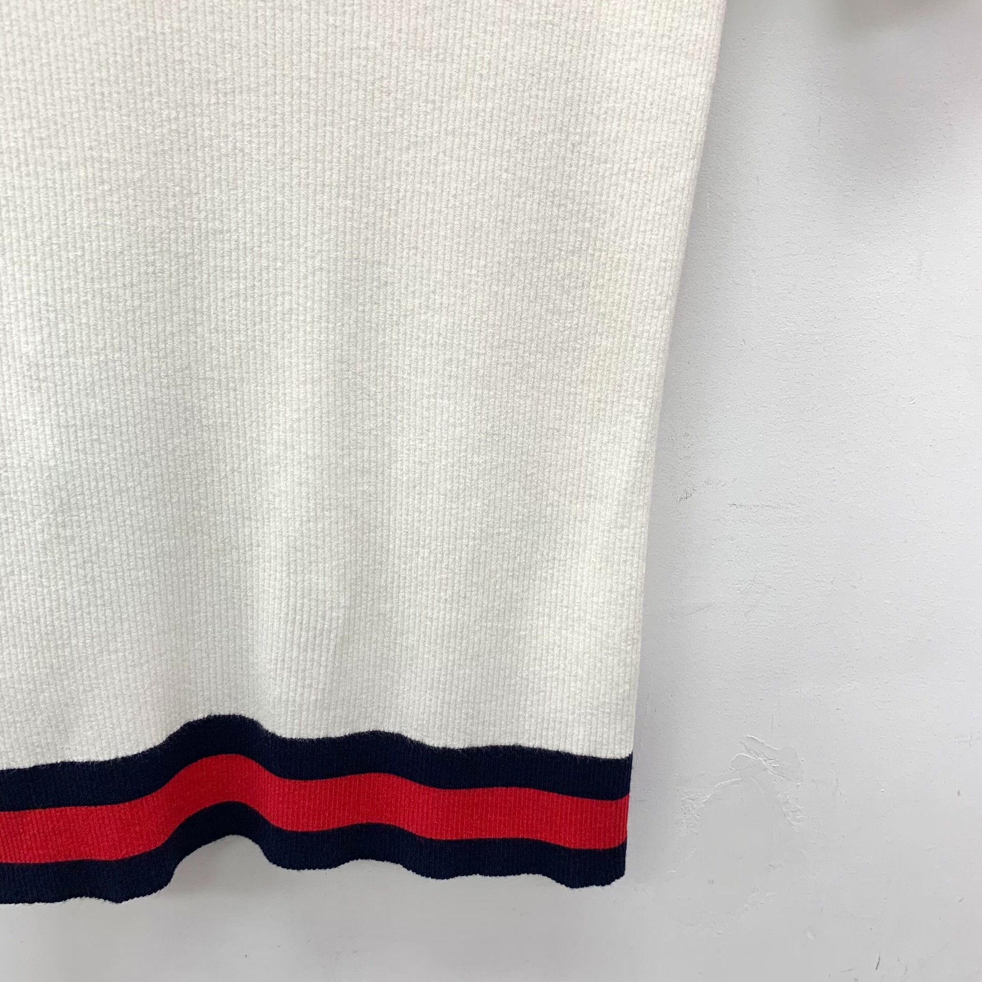 Gucci Gucci Web Stripe Ribbed Knit Top L Size US L / EU 52-54 / 3 - 5 Thumbnail
