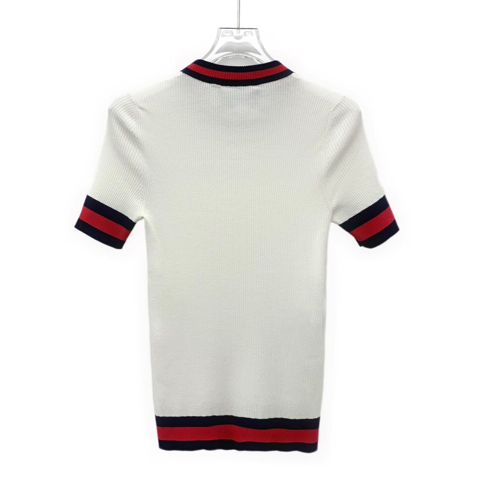 Gucci Gucci Web Stripe Ribbed Knit Top L Size US L / EU 52-54 / 3 - 3 Thumbnail