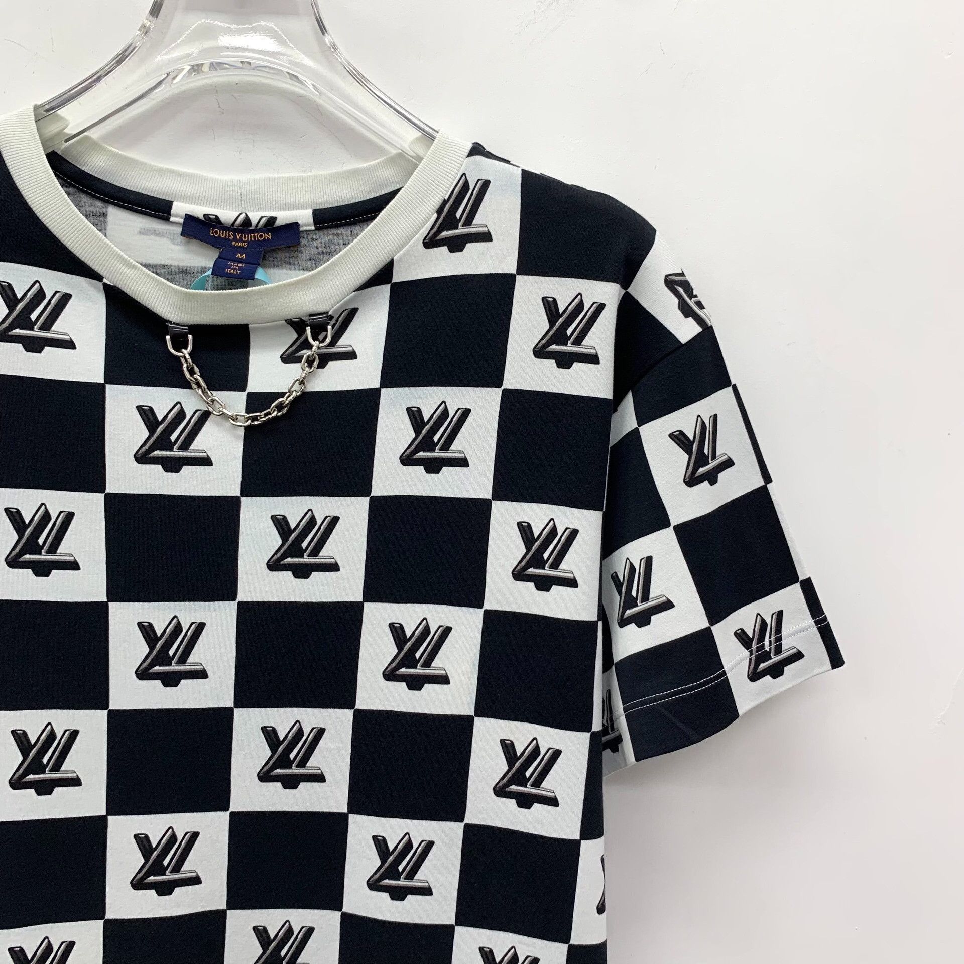Louis Vuitton Louis Vuitton Damier Chain T-Shirt M Size US M / EU 48-50 / 2 - 4 Thumbnail