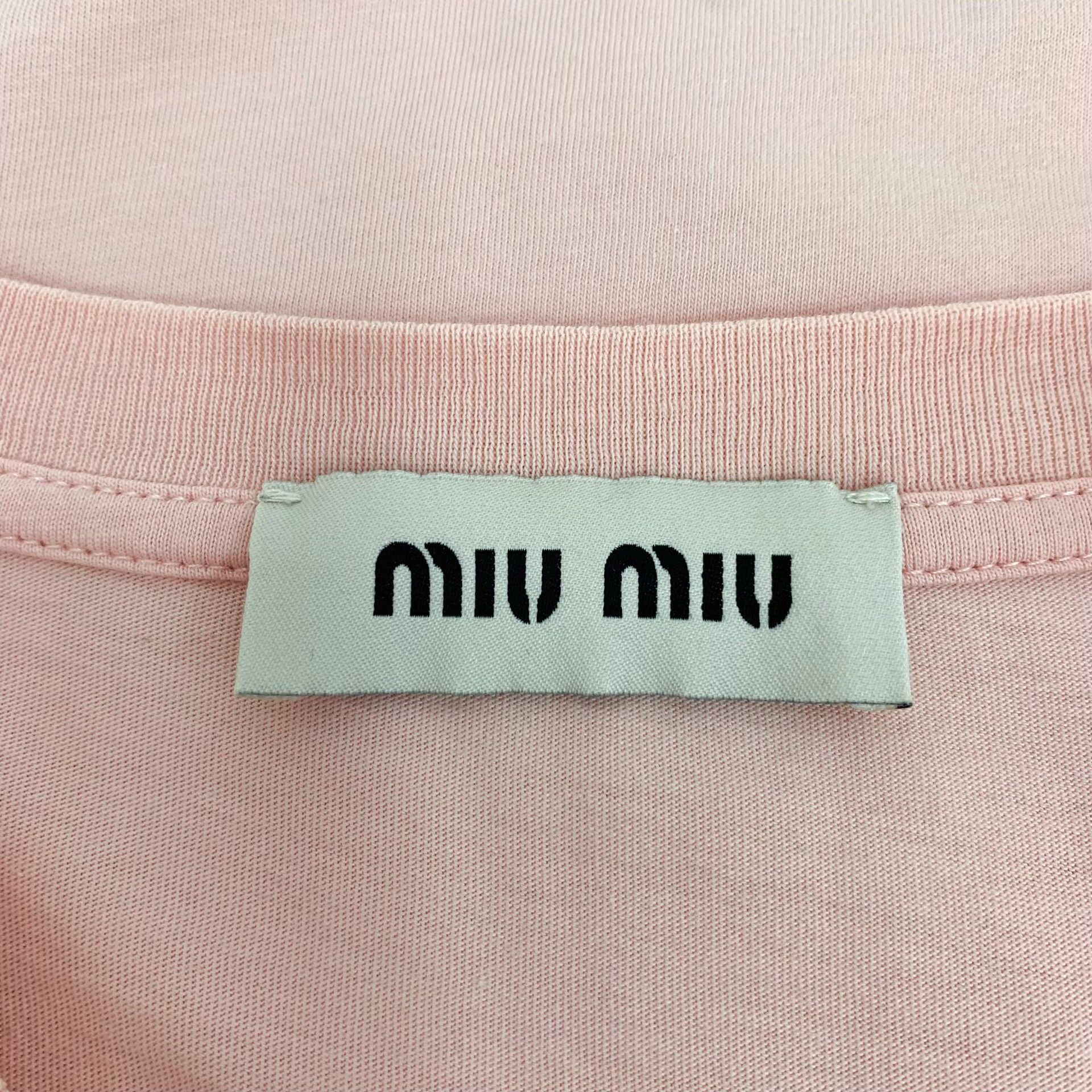 Miu Miu Miu Miu Logo Patch Long Sleeve T-Shirt Size M Size M / US 6-8 / IT 42-44 - 7 Thumbnail