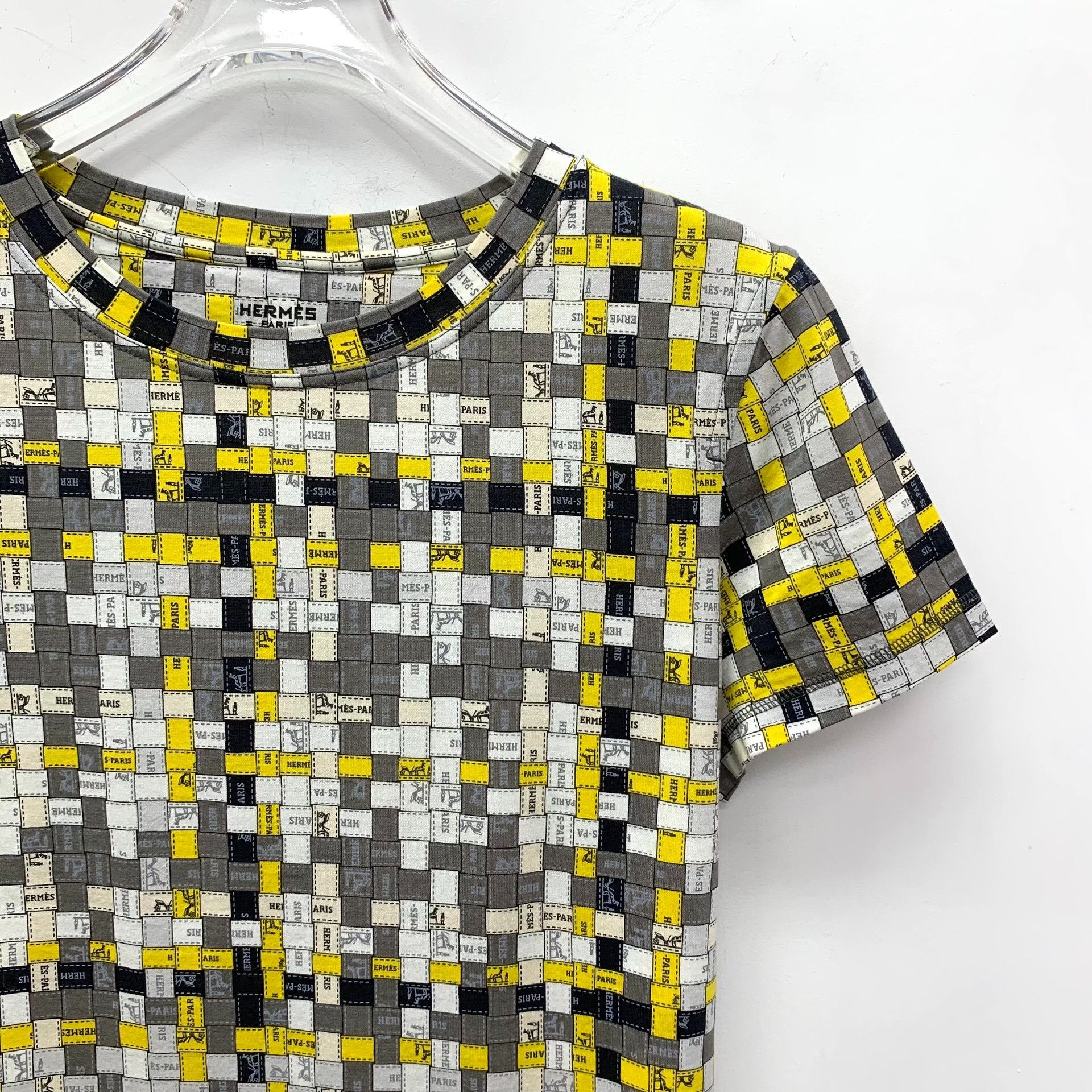 Hermes Hermes Logo Grid T-Shirt Size 40 Size M / US 6-8 / IT 42-44 - 4 Thumbnail