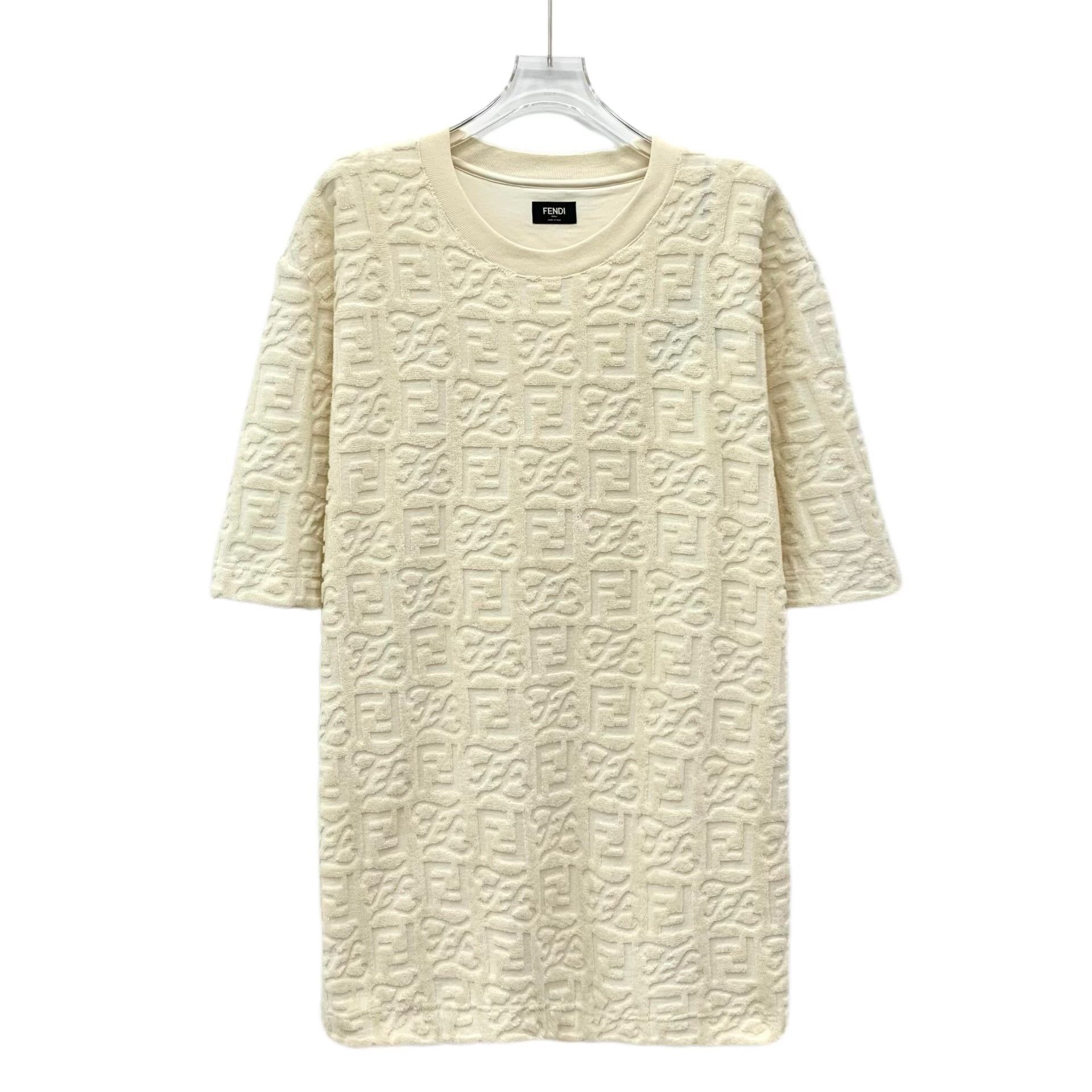 Fendi Fendi Embossed FF Logo Terry T-Shirt XXL Size US XXL / EU 58 / 5 - 2 Thumbnail