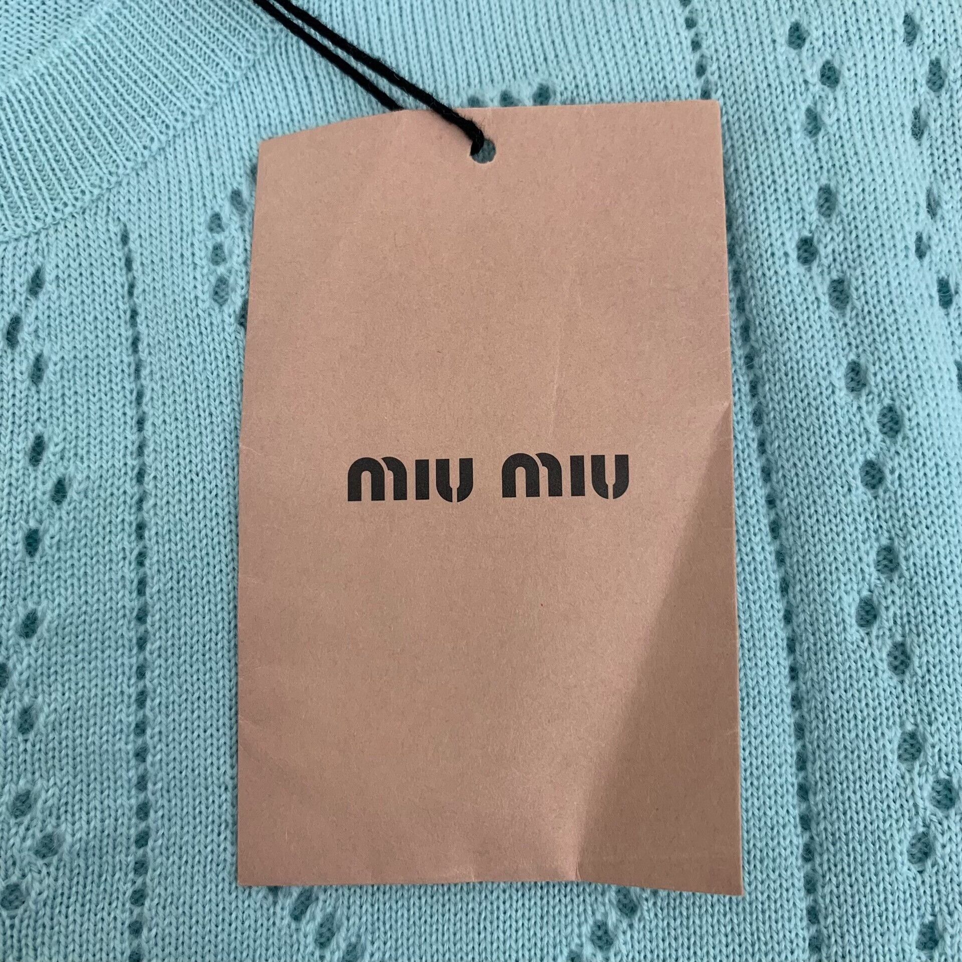 Miu Miu Miu Miu Heart Open-Work Knit Cardigan it_36 Size XS / US 0-2 / IT 36-38 - 8 Thumbnail