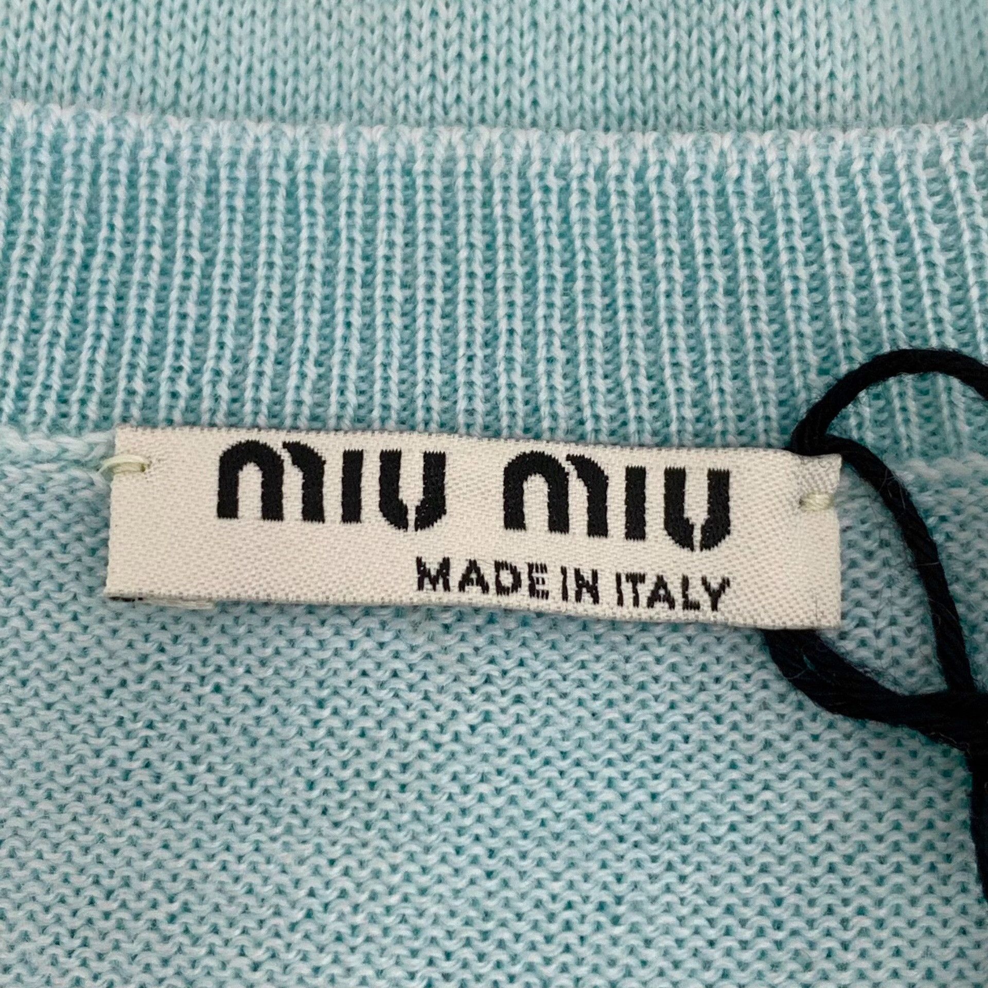 Miu Miu Miu Miu Heart Open-Work Knit Cardigan it_36 Size XS / US 0-2 / IT 36-38 - 6 Thumbnail