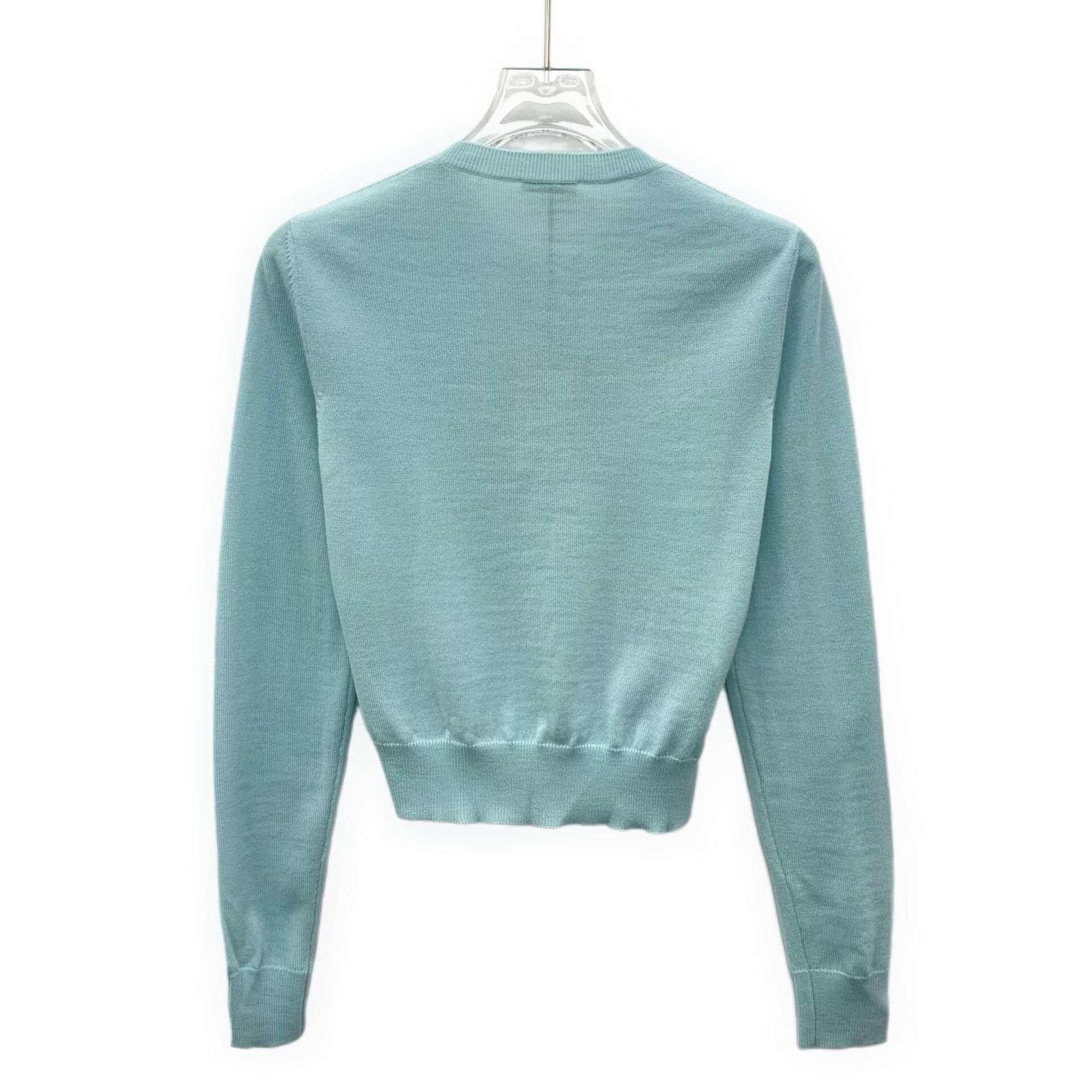 Miu Miu Miu Miu Heart Open-Work Knit Cardigan it_36 Size XS / US 0-2 / IT 36-38 - 3 Thumbnail