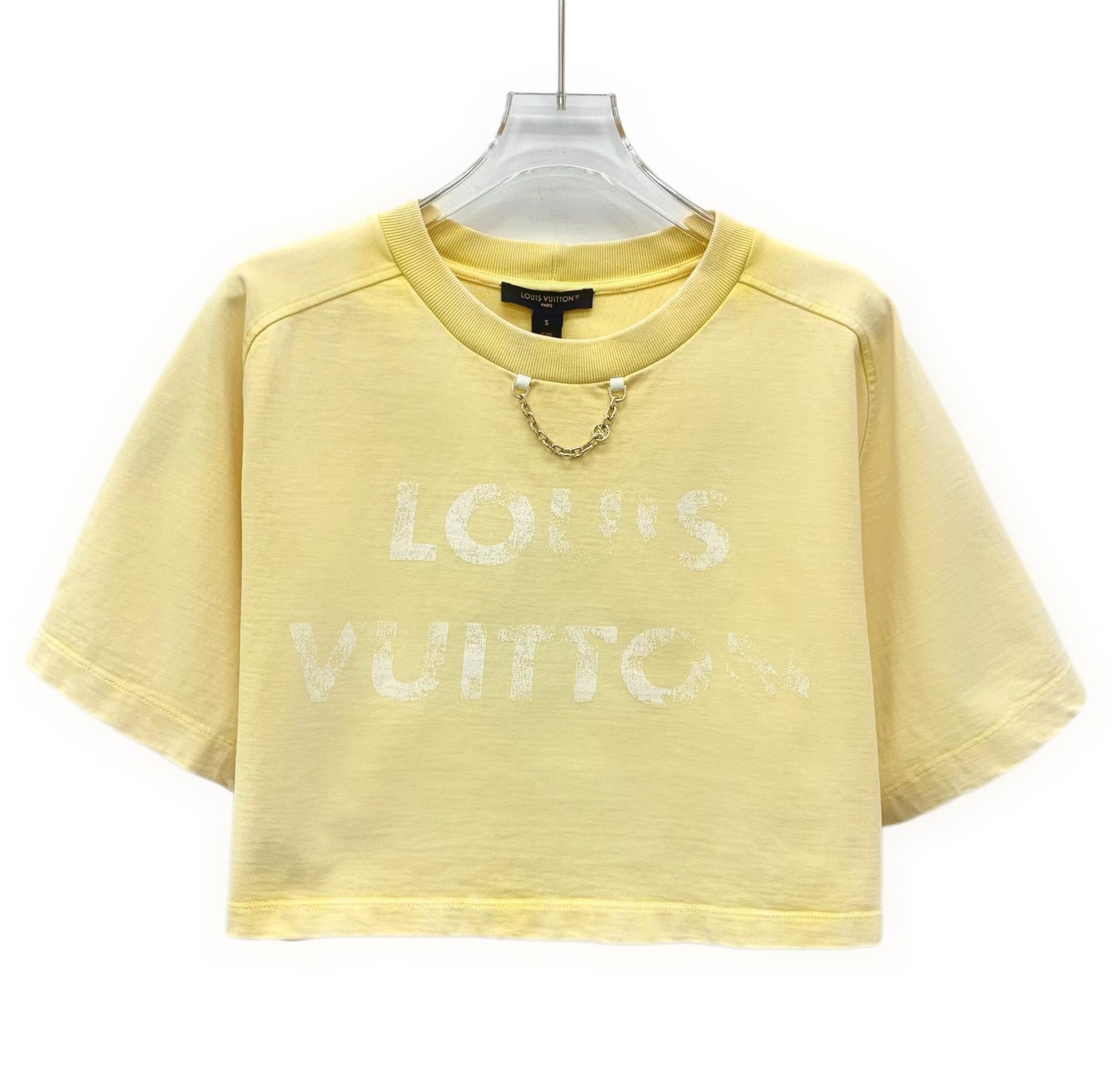 Louis Vuitton Louis Vuitton Chain Logo Distressed T-Shirt S Size S / US 4 / IT 40 - 2 Thumbnail