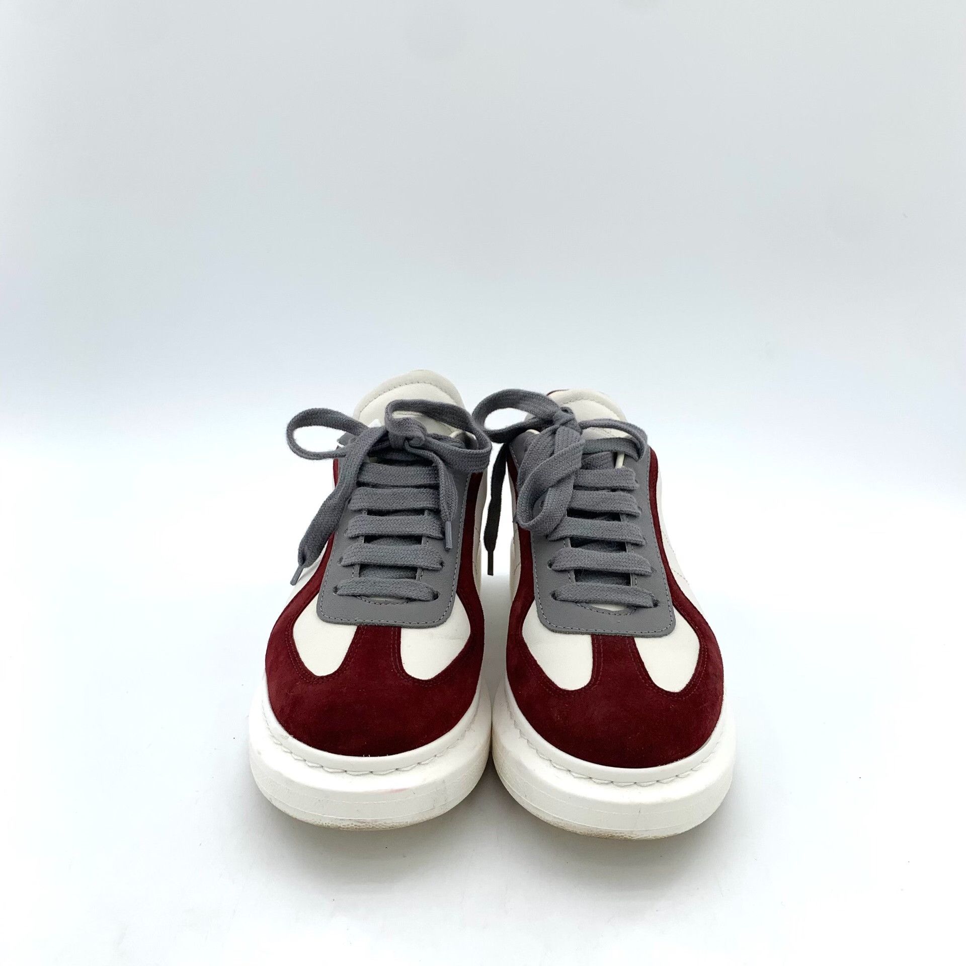 Alexander McQueen Alexander McQueen Burgundy Panel Platform Sneakers 38 Size US 8 / IT 38 - 4 Thumbnail