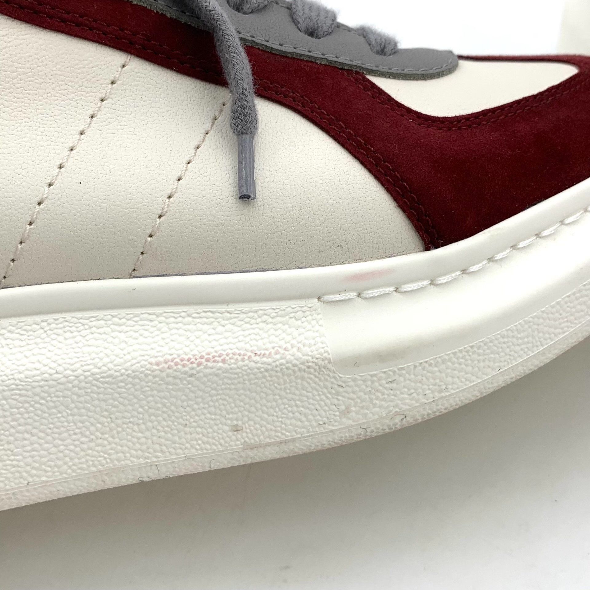 Alexander McQueen Alexander McQueen Burgundy Panel Platform Sneakers 38 Size US 8 / IT 38 - 9 Thumbnail