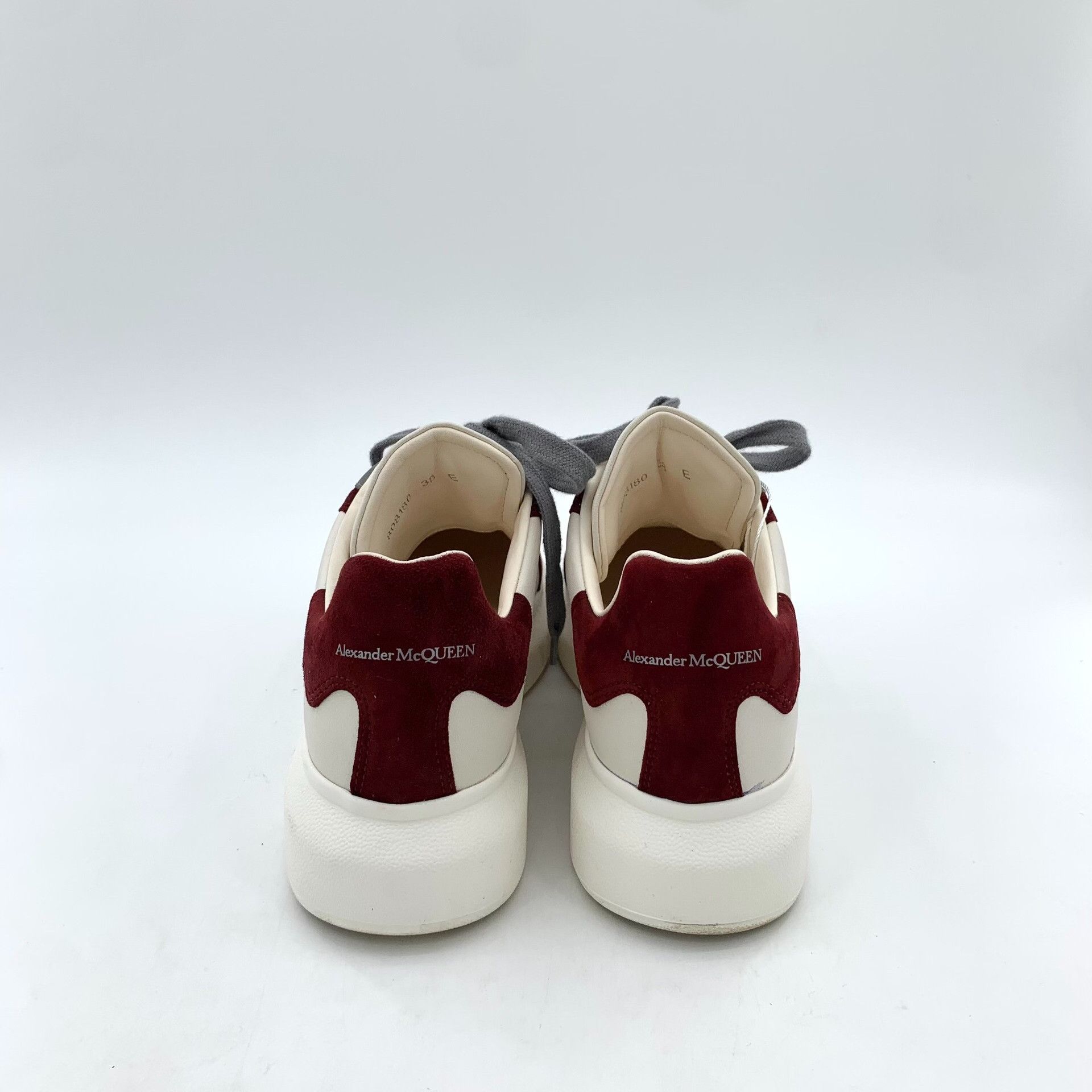 Alexander McQueen Alexander McQueen Burgundy Panel Platform Sneakers 38 Size US 8 / IT 38 - 5 Thumbnail
