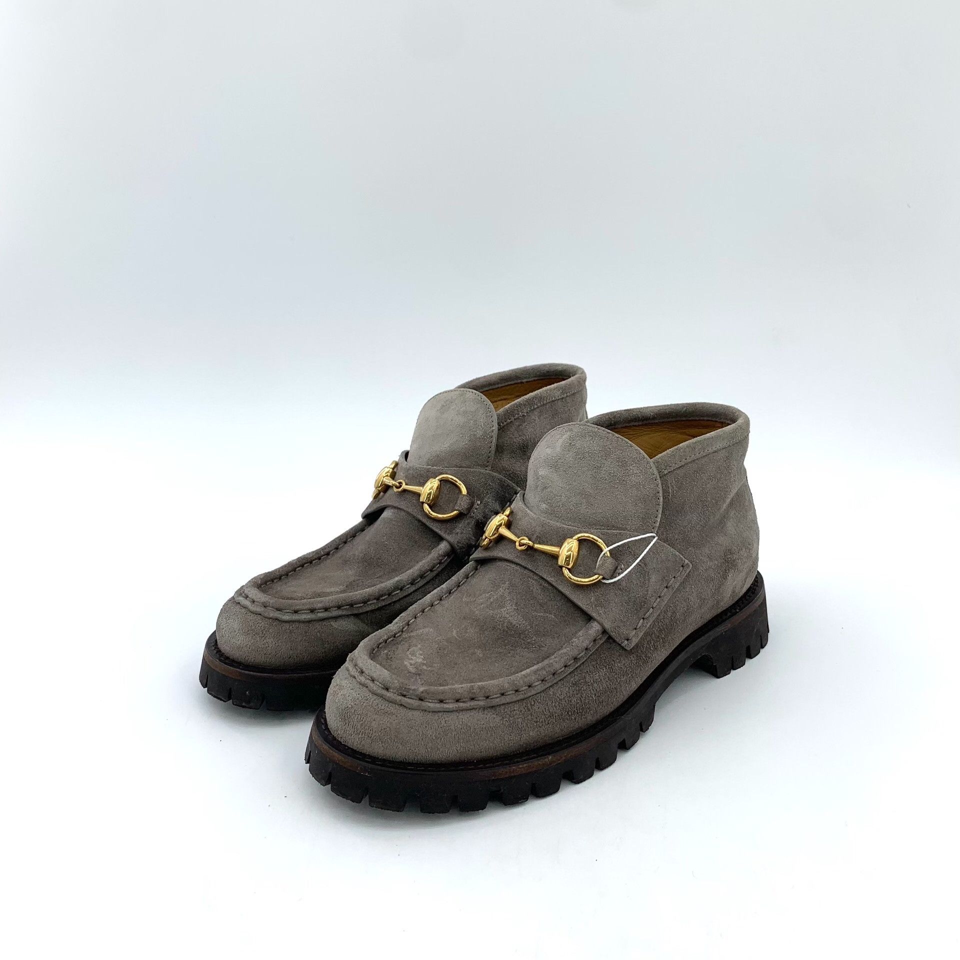 Gucci Gucci Horsebit Suede Flat Ankle Boots EU 37.5 Size US 7.5 / IT 37.5 - 2 Thumbnail