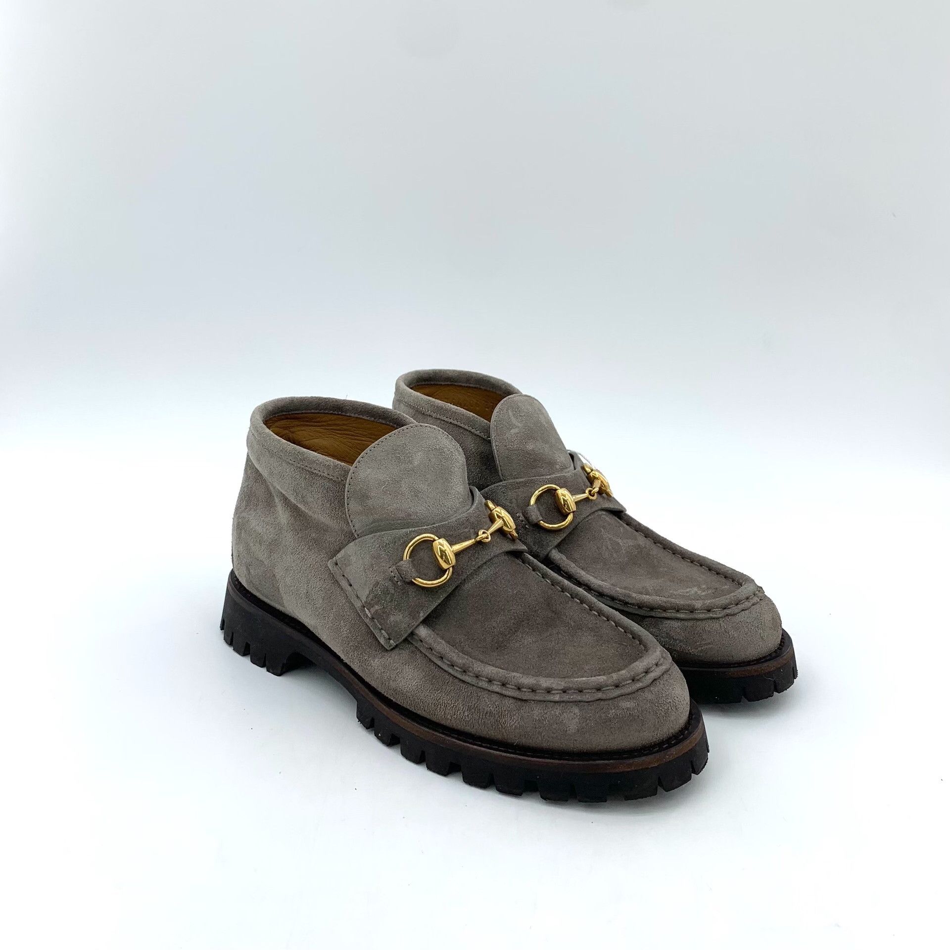 Gucci Gucci Horsebit Suede Flat Ankle Boots EU 37.5 Size US 7.5 / IT 37.5 - 3 Thumbnail