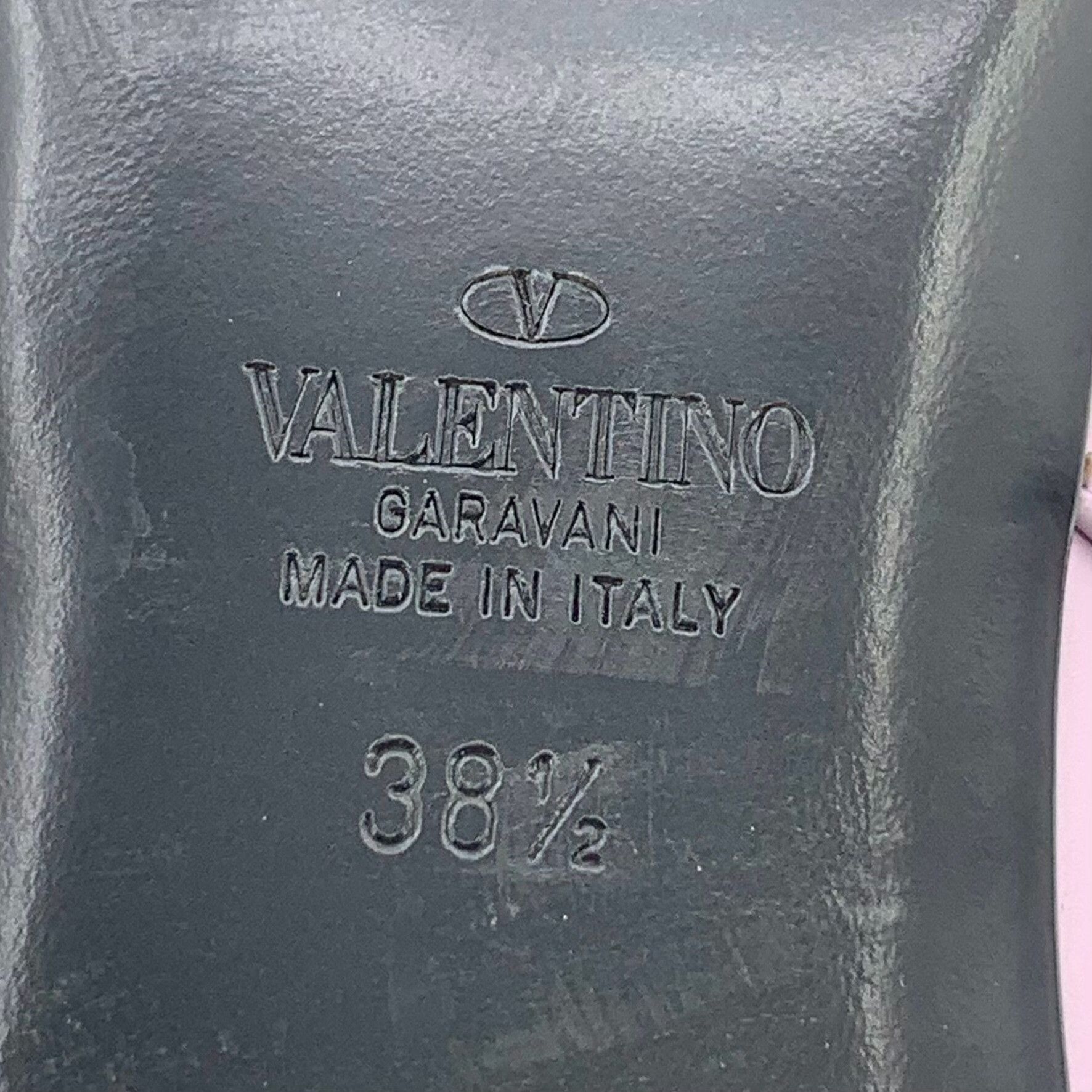 Valentino Valentino Roman Stud Purple Leather Mules 38.5 Size US 8.5 / IT 38.5 - 8 Thumbnail