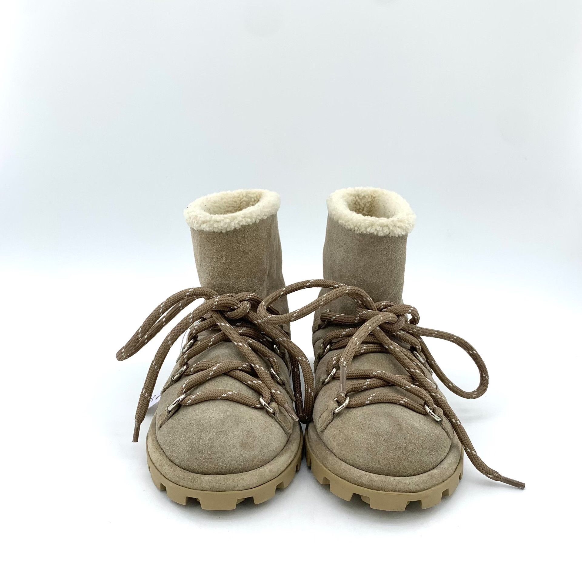 Miu Miu Miu Miu Suede Shearling Lace-Up Boots 38 Size US 8 / IT 38 - 4 Thumbnail