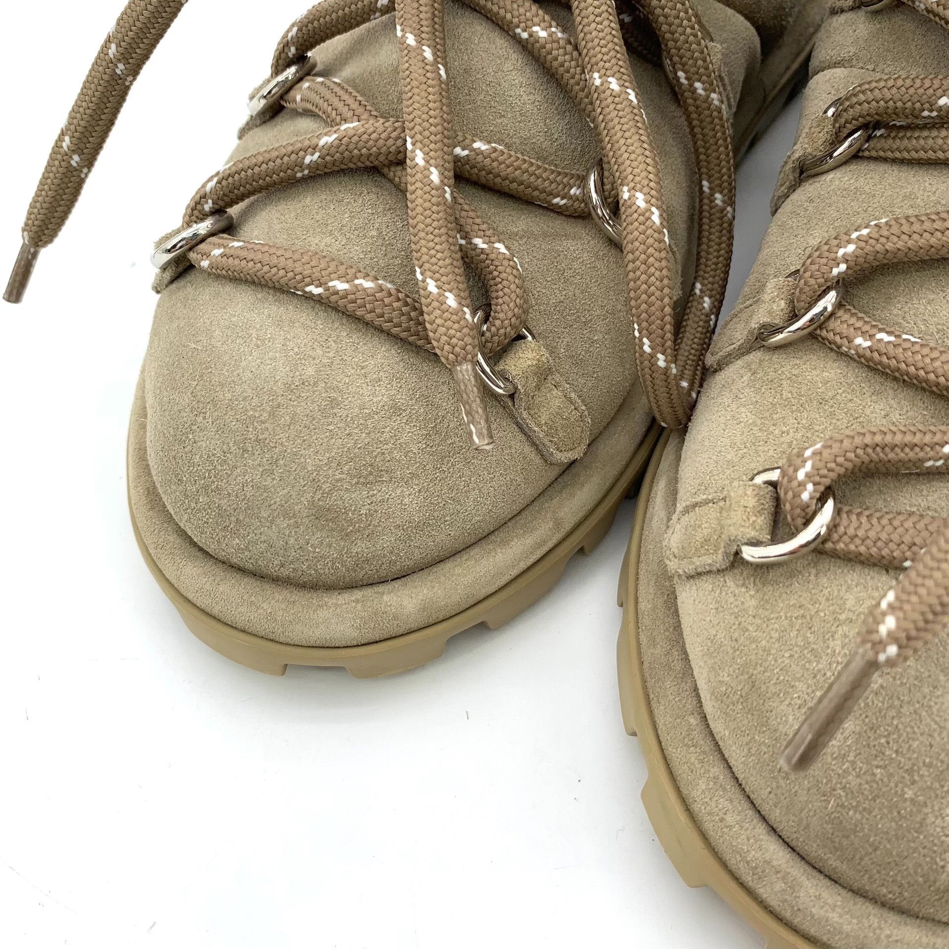 Miu Miu Miu Miu Suede Shearling Lace-Up Boots 38 Size US 8 / IT 38 - 9 Thumbnail