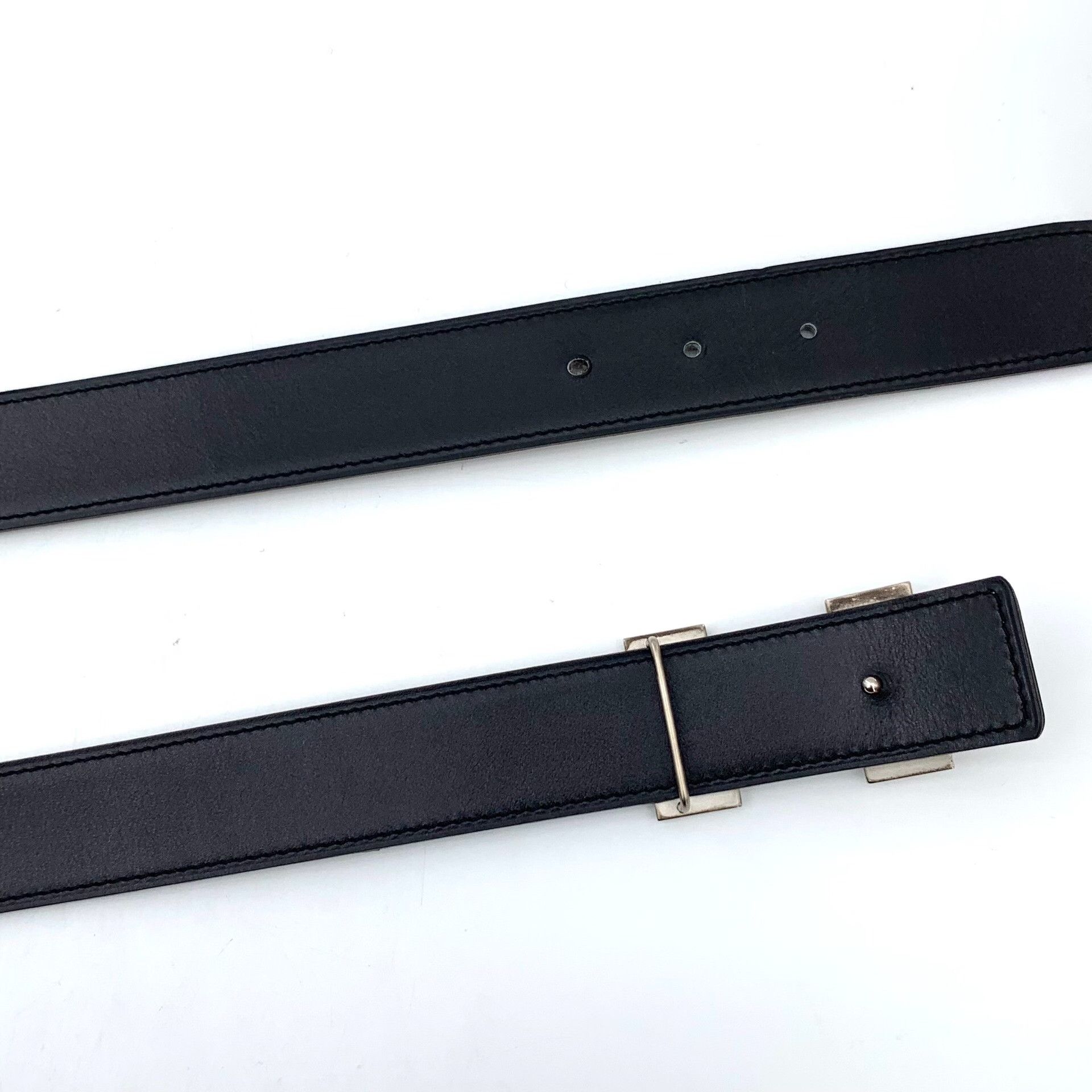 Hermes Hermes H Martelé Buckle Reversible Belt 95 Size 38 - 6 Thumbnail